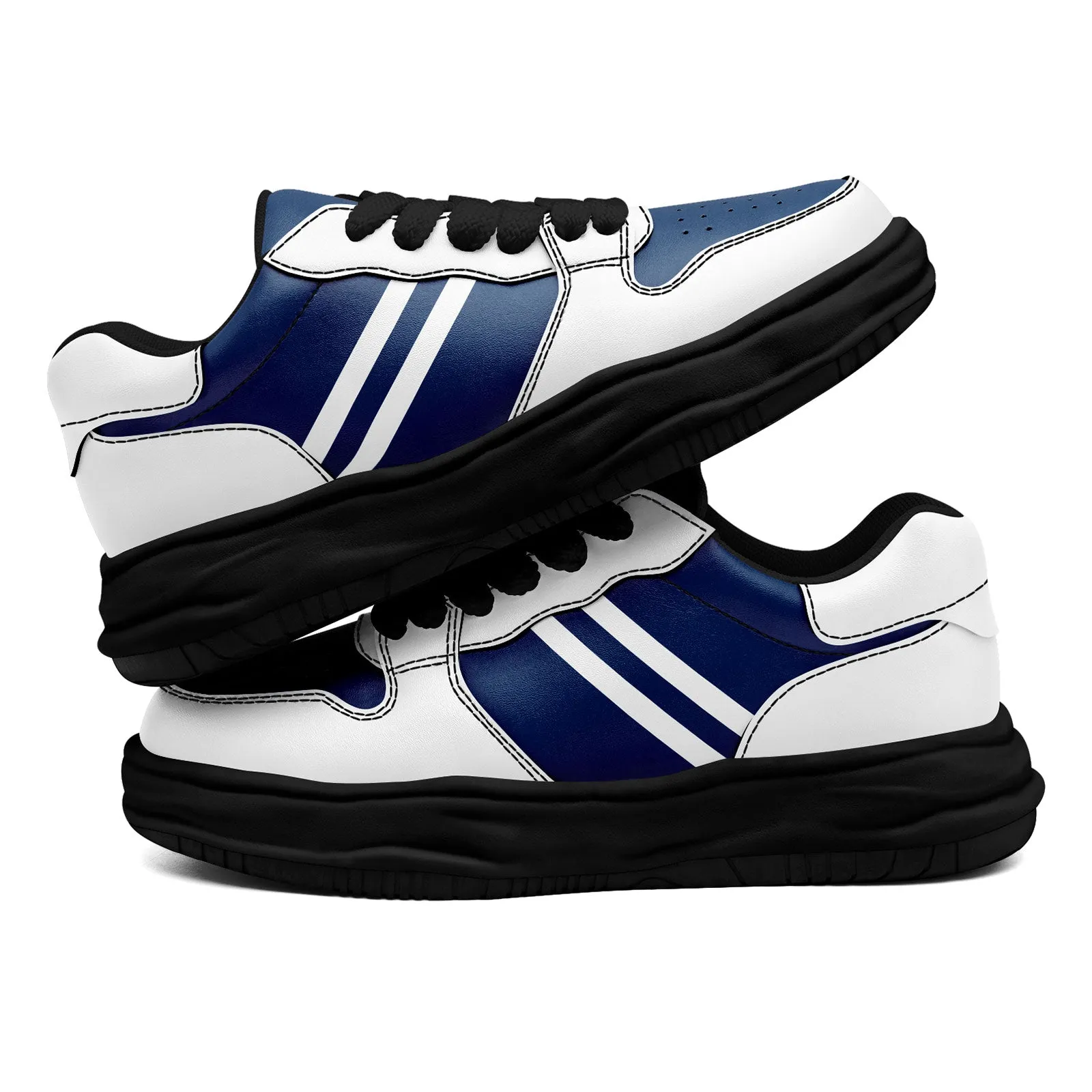 Corporate Gifts,Custom White Blue Indianapolis Shoes Personalized Sneaker FN032-D020389-14