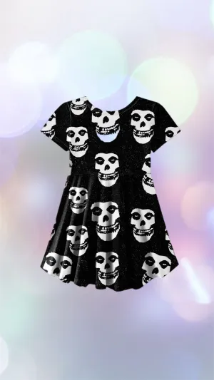 Crimson Ghost Skater Dress