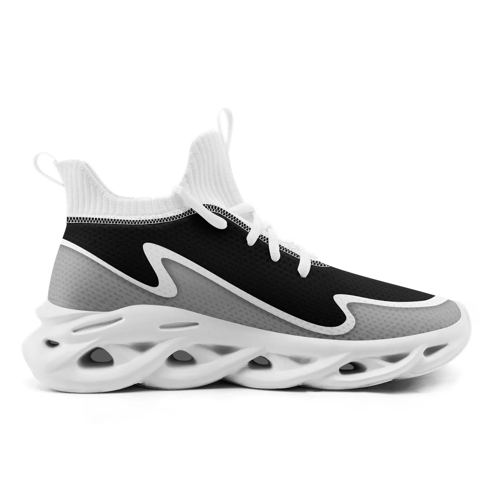 Custom Black Gray Maxsoul Shoes Personalized Sneaker FN030A-E020011-1