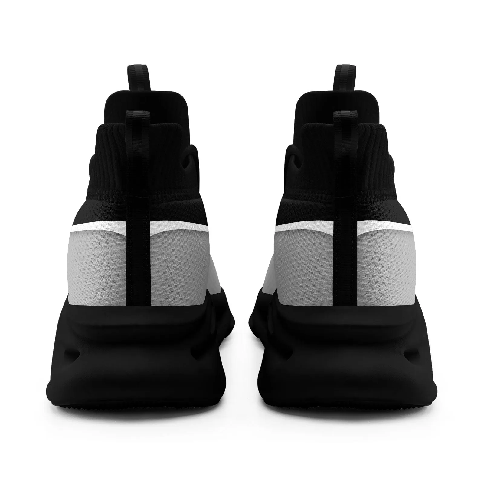Custom Black Gray Maxsoul Shoes Personalized Sneaker FN030A-E020011-1