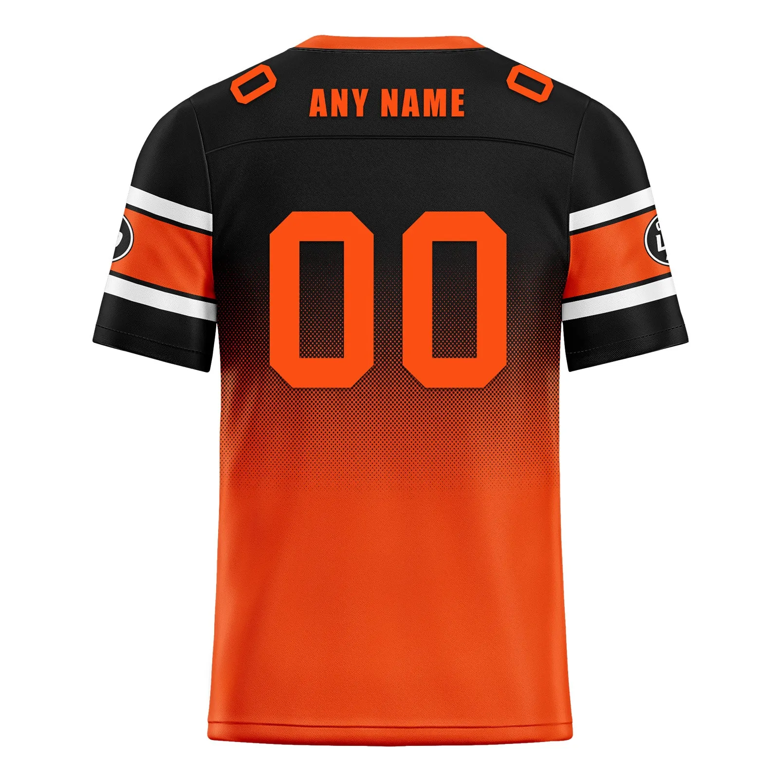 Custom Black Orange Cincinnati Football Jersey and Hat Combo Offer Personalized Combo ZH-D020326-6