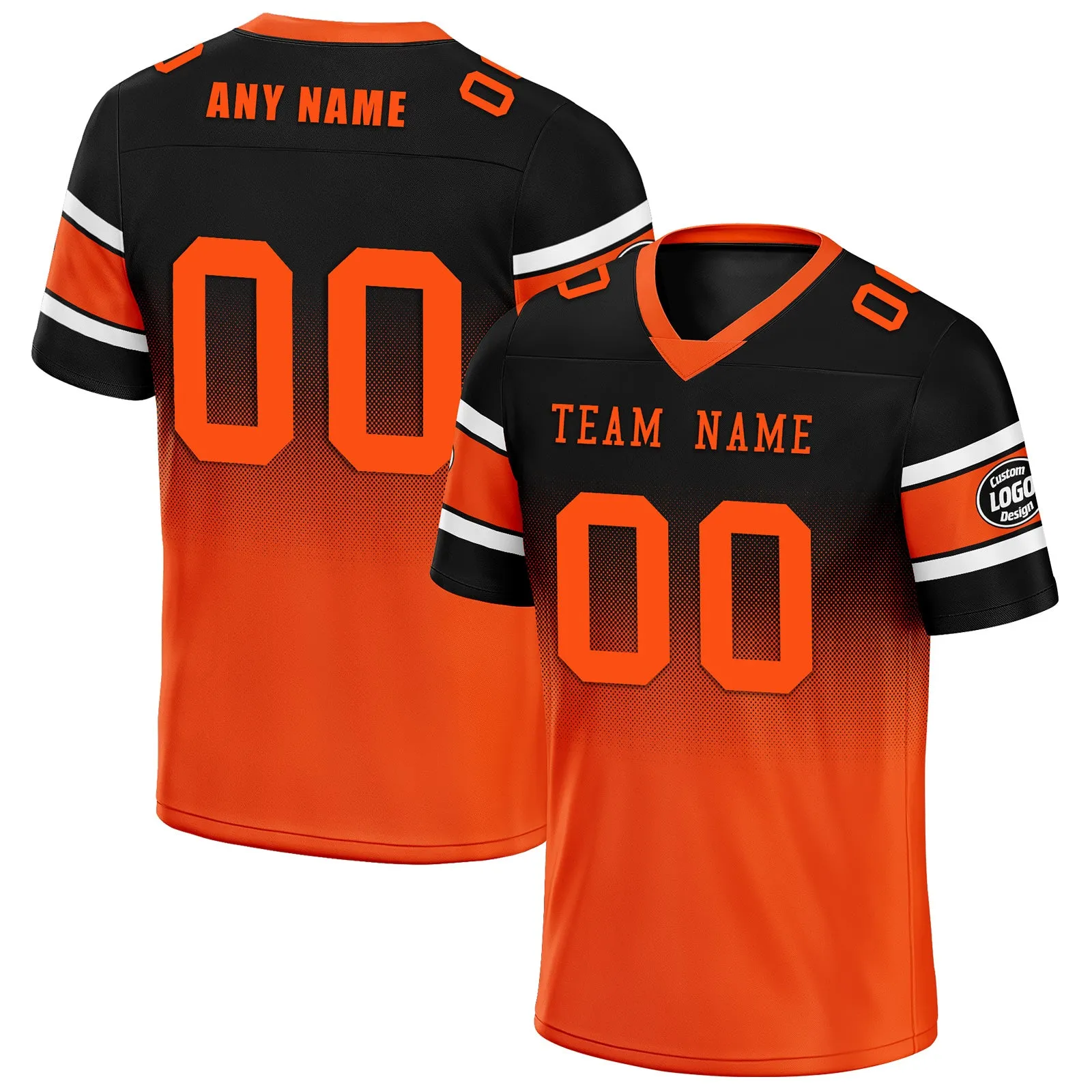 Custom Black Orange Cincinnati Football Jersey and Hat Combo Offer Personalized Combo ZH-D020326-6