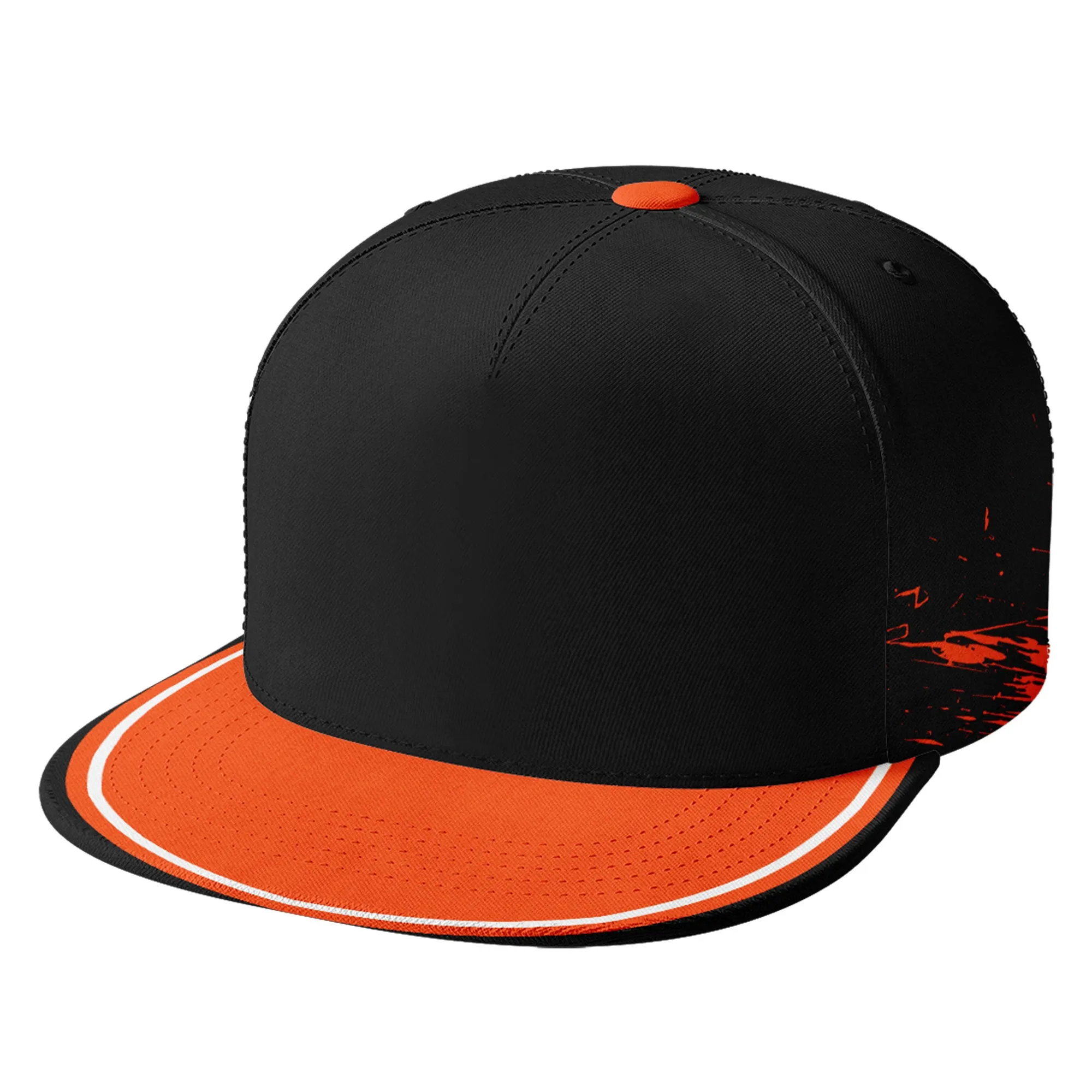 Custom Black Orange Cincinnati Football Jersey and Hat Combo Offer Personalized Combo ZH-D020326-6