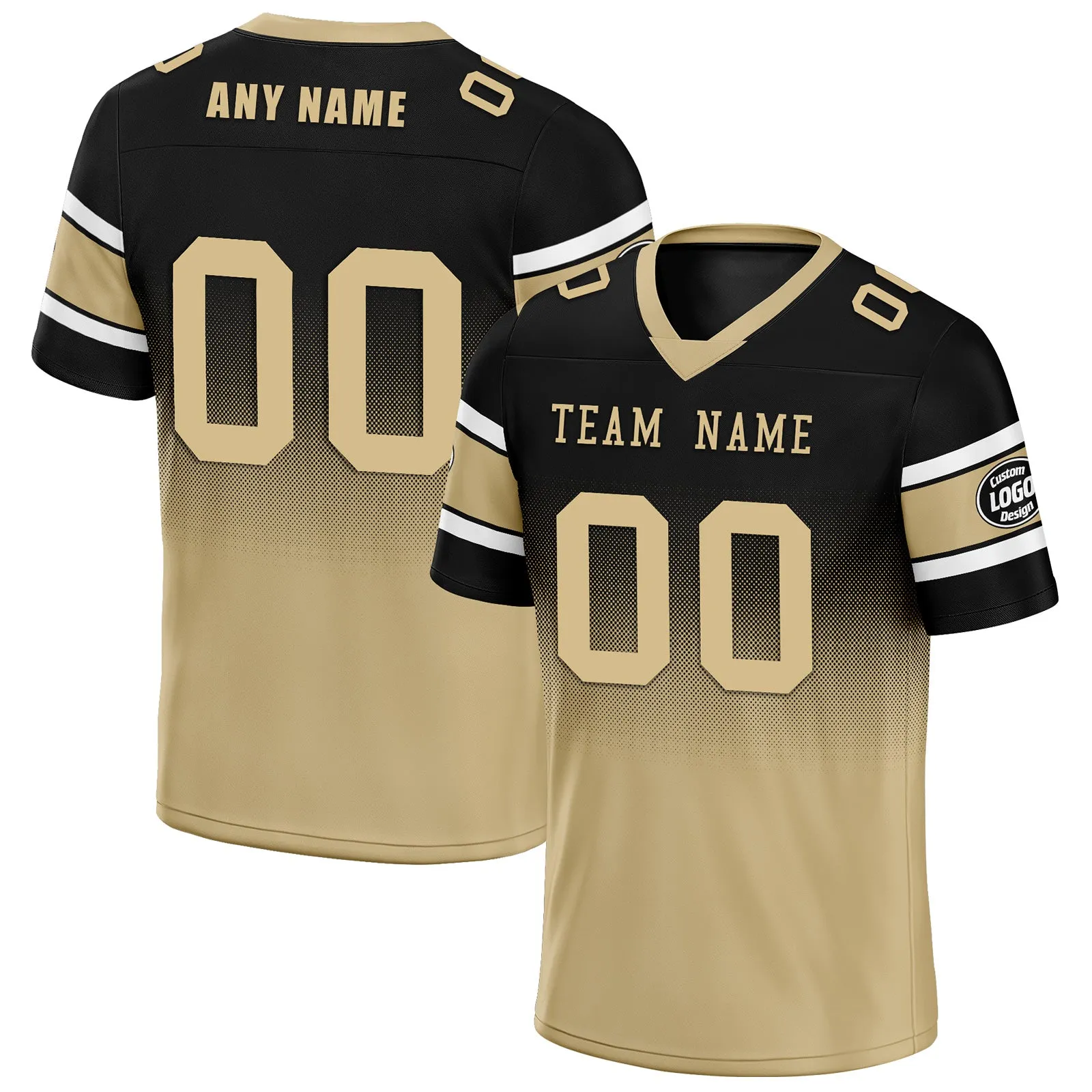 Custom Black Yellow New Orleans Football Jersey and Hat Combo Offer Personalized Combo ZH-D020326-19