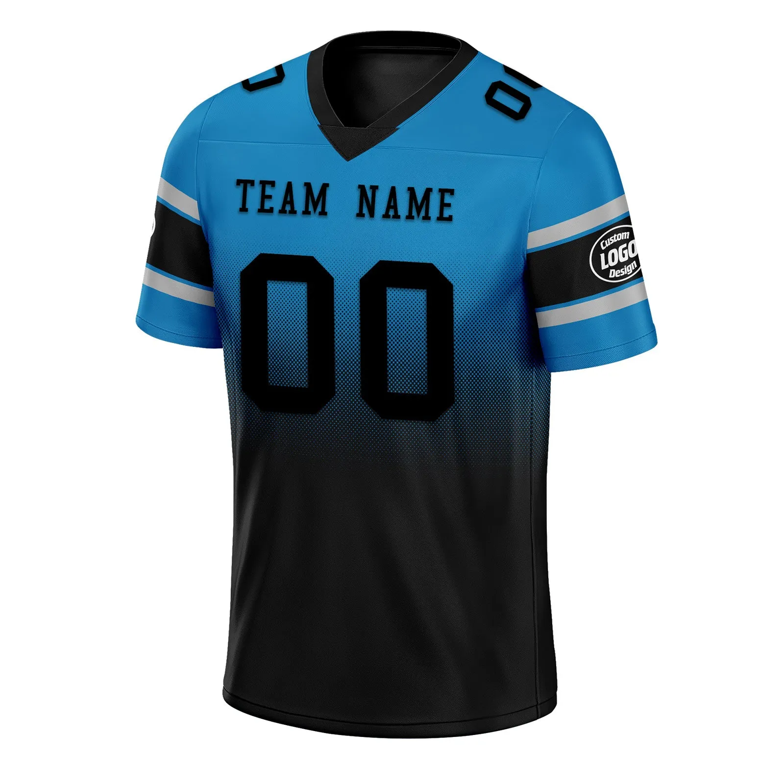 Custom Blue Black Carolina Football Jersey and Hat Combo Offer Personalized Combo ZH-D020326-5