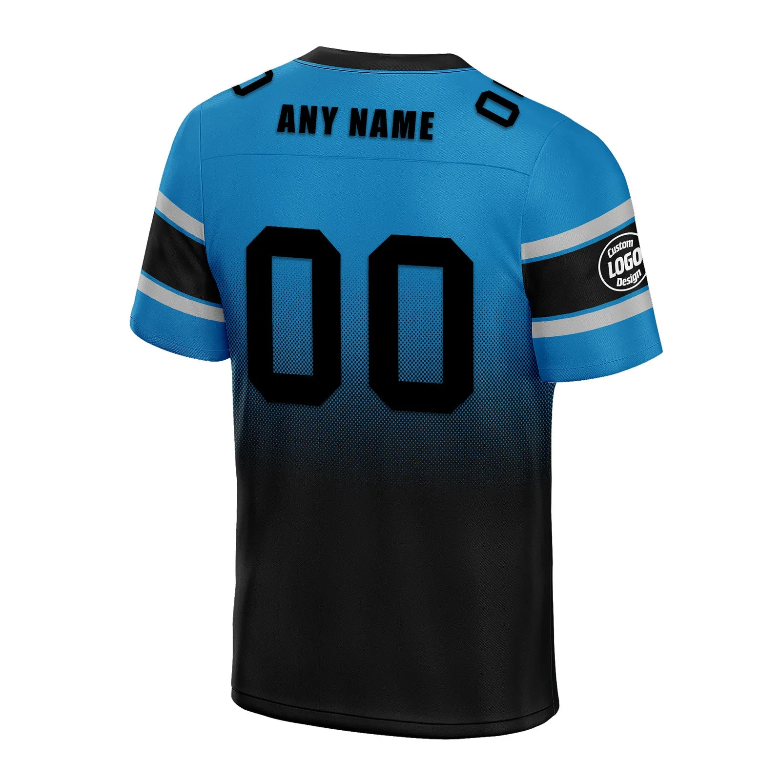 Custom Blue Black Carolina Football Jersey and Hat Combo Offer Personalized Combo ZH-D020326-5