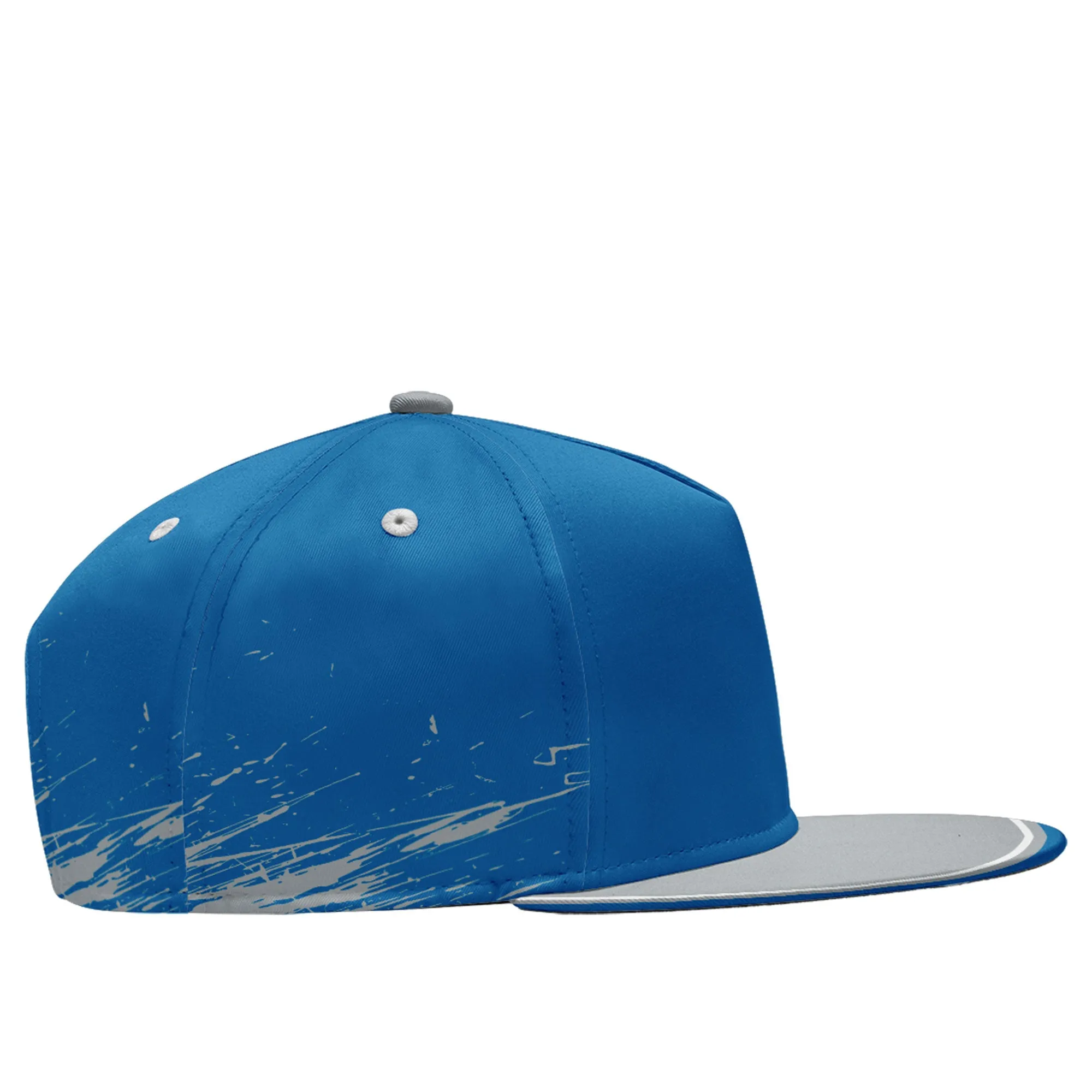 Custom Blue Gray Detroit Football Jersey and Hat Combo Offer Personalized Combo ZH-D020326-11