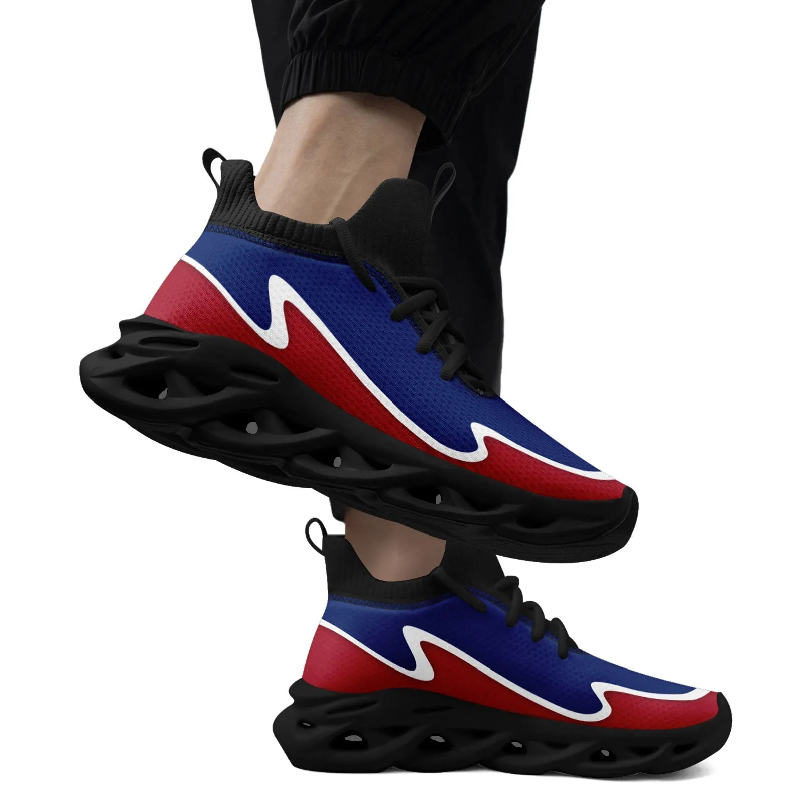 Custom Blue Red Maxsoul Shoes Personalized Sneaker FN030A-E020011-17