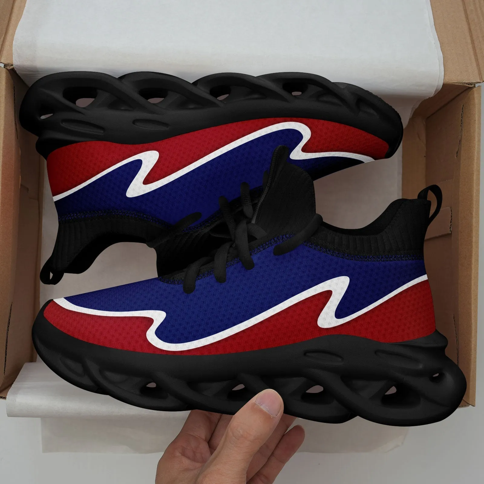 Custom Blue Red Maxsoul Shoes Personalized Sneaker FN030A-E020011-17