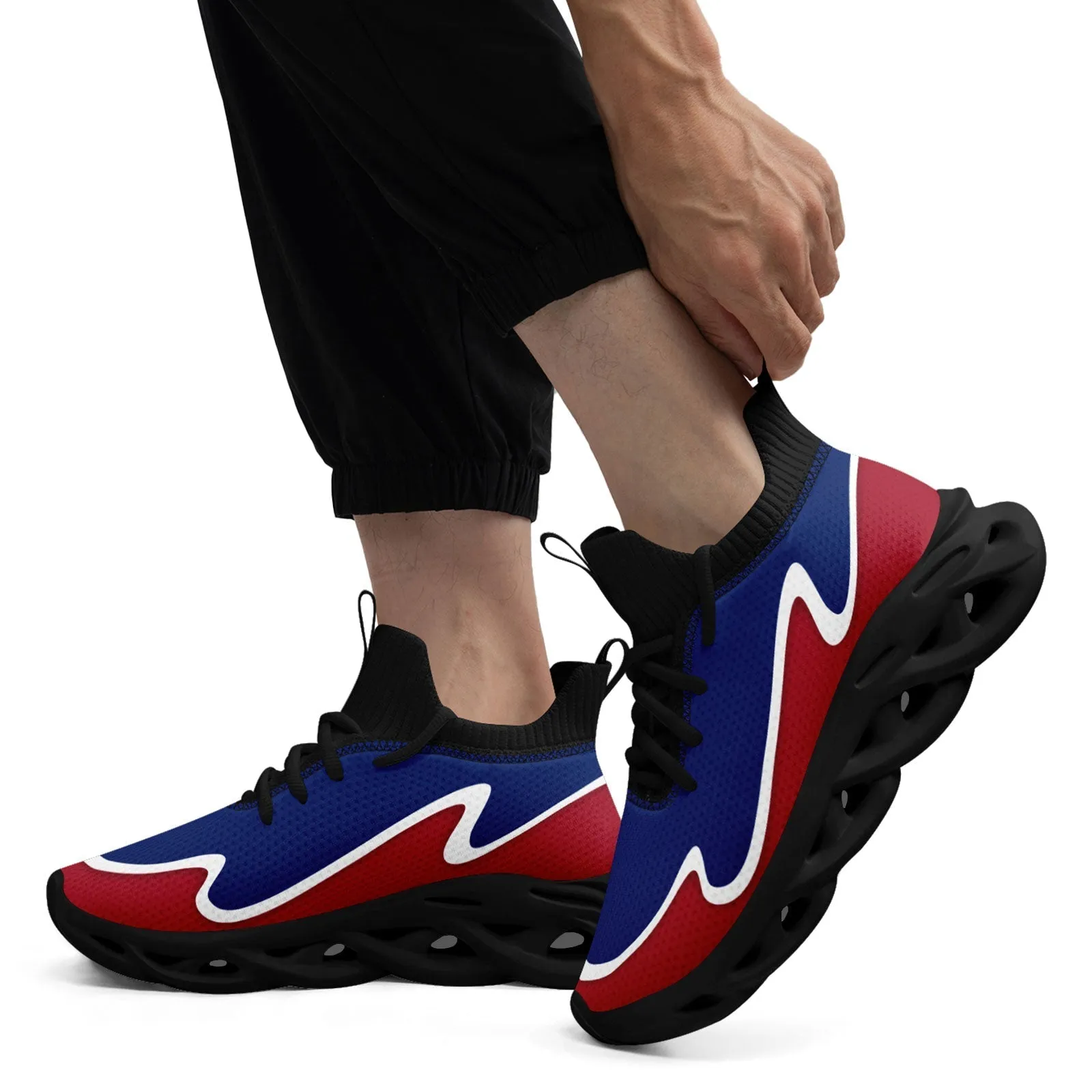 Custom Blue Red Maxsoul Shoes Personalized Sneaker FN030A-E020011-17
