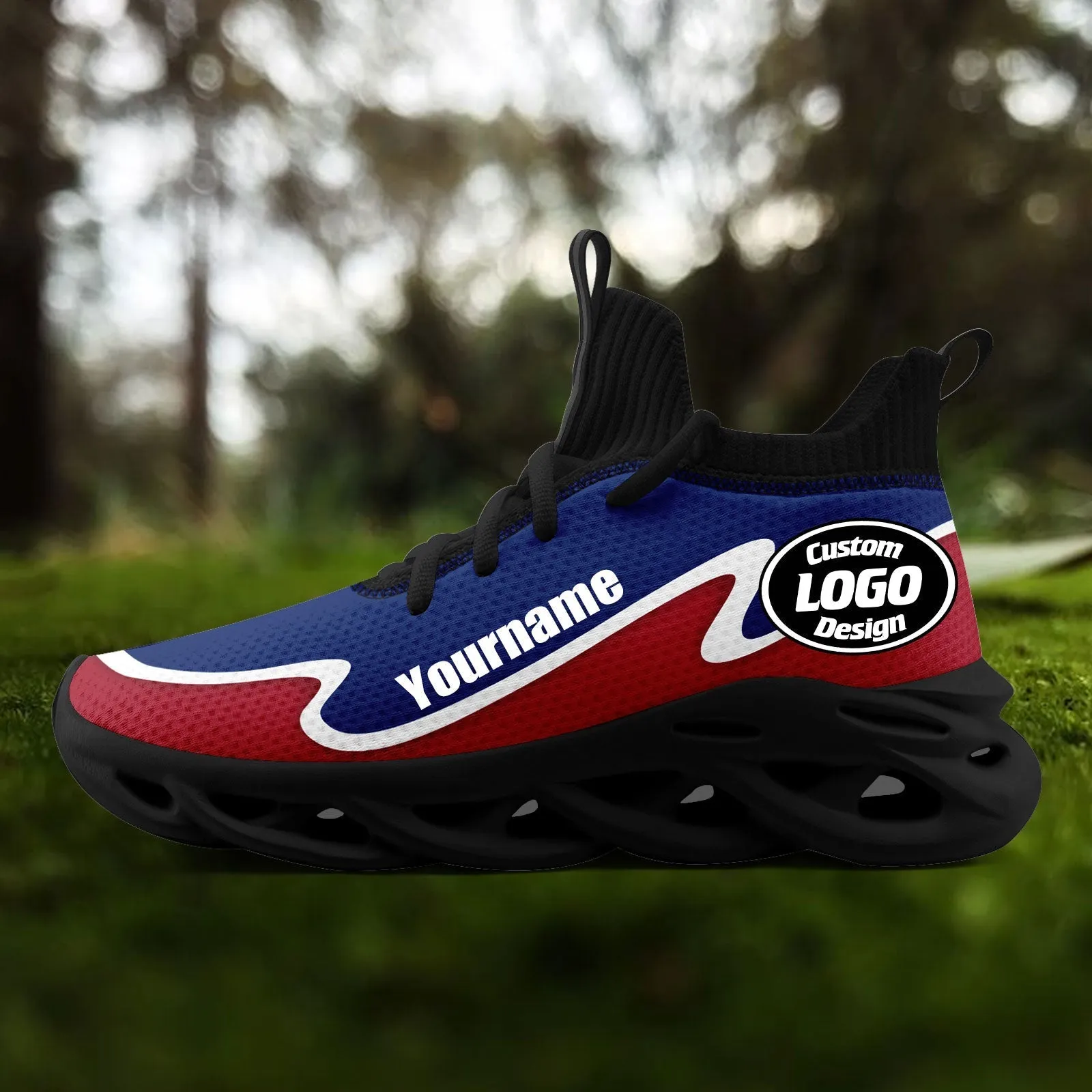 Custom Blue Red Maxsoul Shoes Personalized Sneaker FN030A-E020011-17