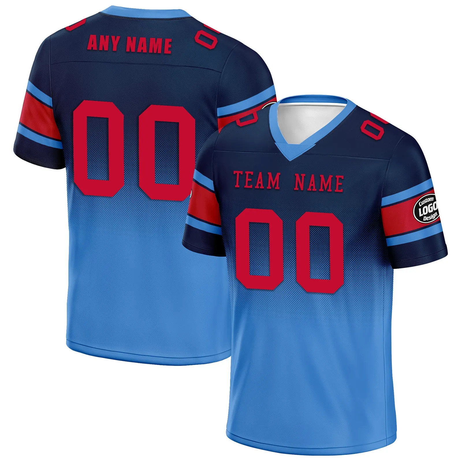 Custom Blue Tennessee Football Jersey and Hat Combo Offer Personalized Combo ZH-D020326-32