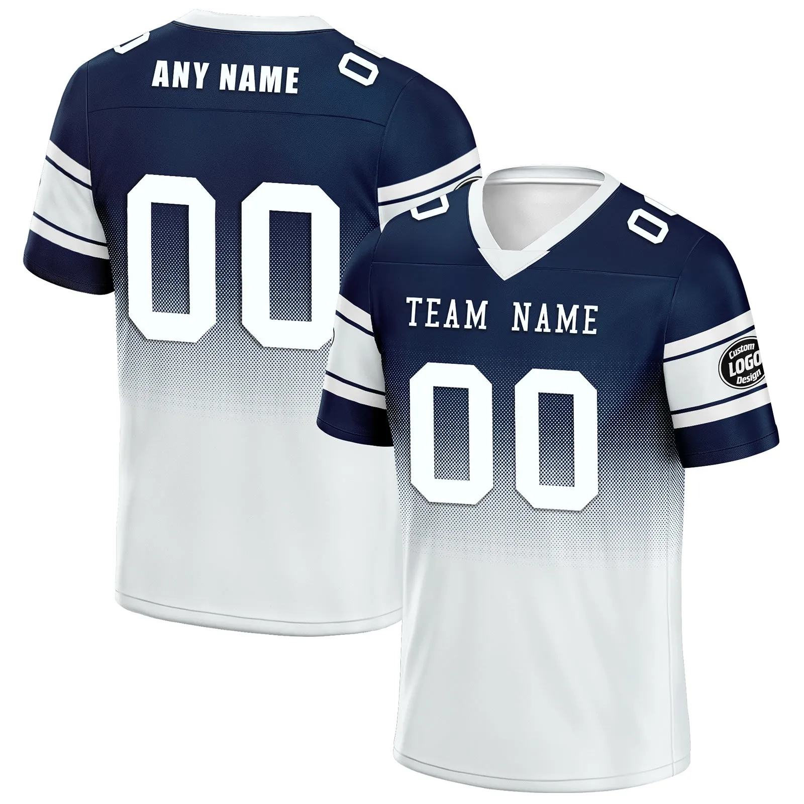 Custom Blue White Dallas Football Jersey and Hat Combo Offer Personalized Combo ZH-D020326-9