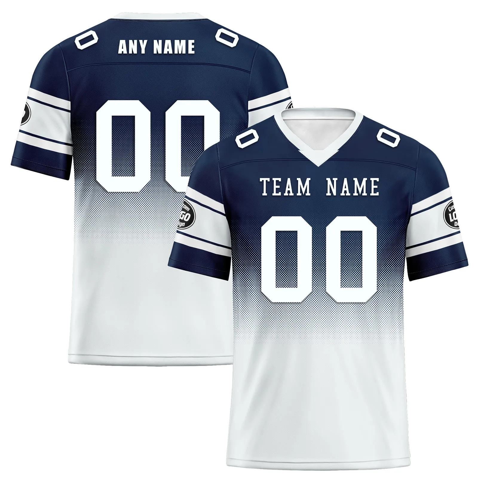 Custom Blue White Dallas Football Jersey and Hat Combo Offer Personalized Combo ZH-D020326-9