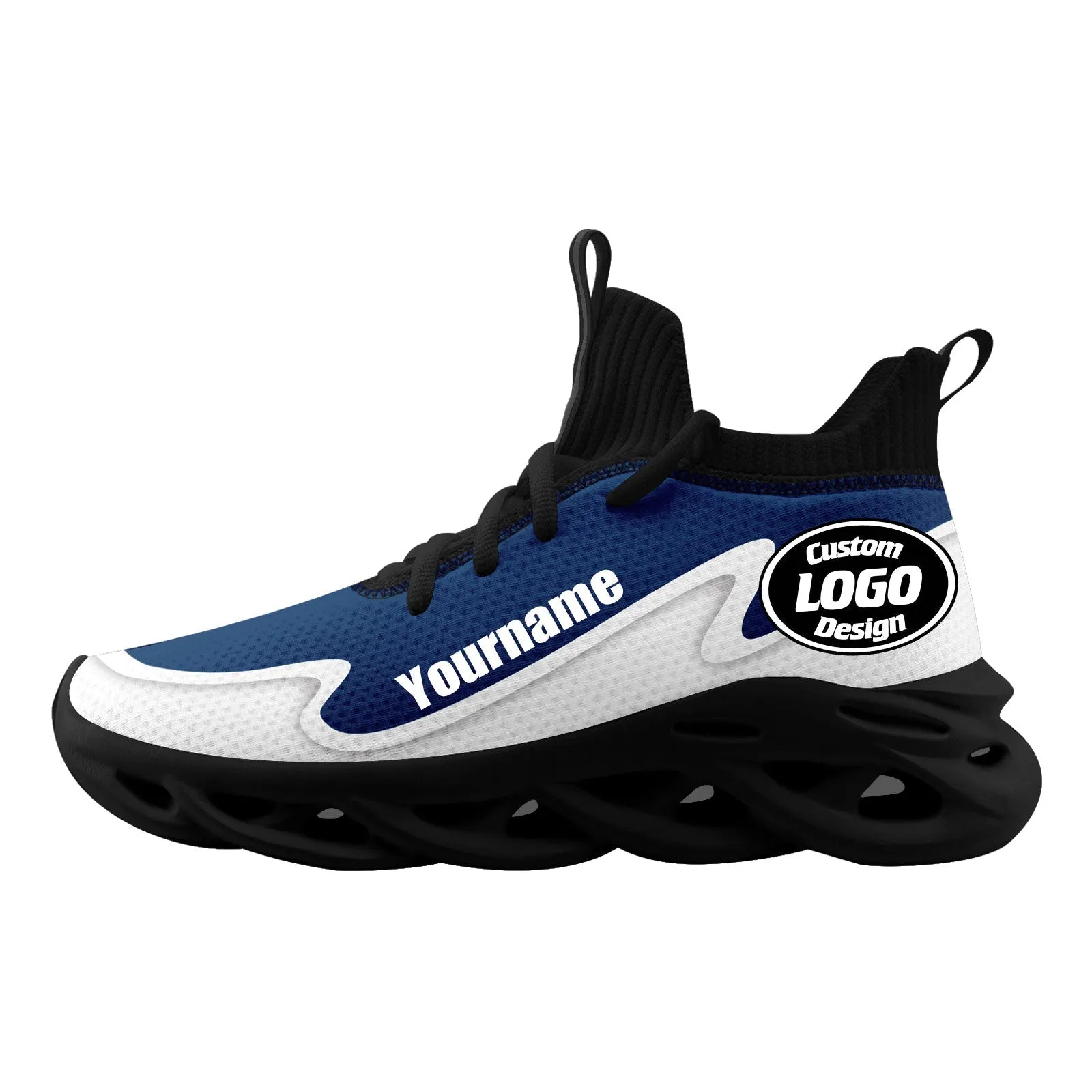 Custom Blue White Maxsoul Shoes Personalized Sneaker FN030A-E020011-20