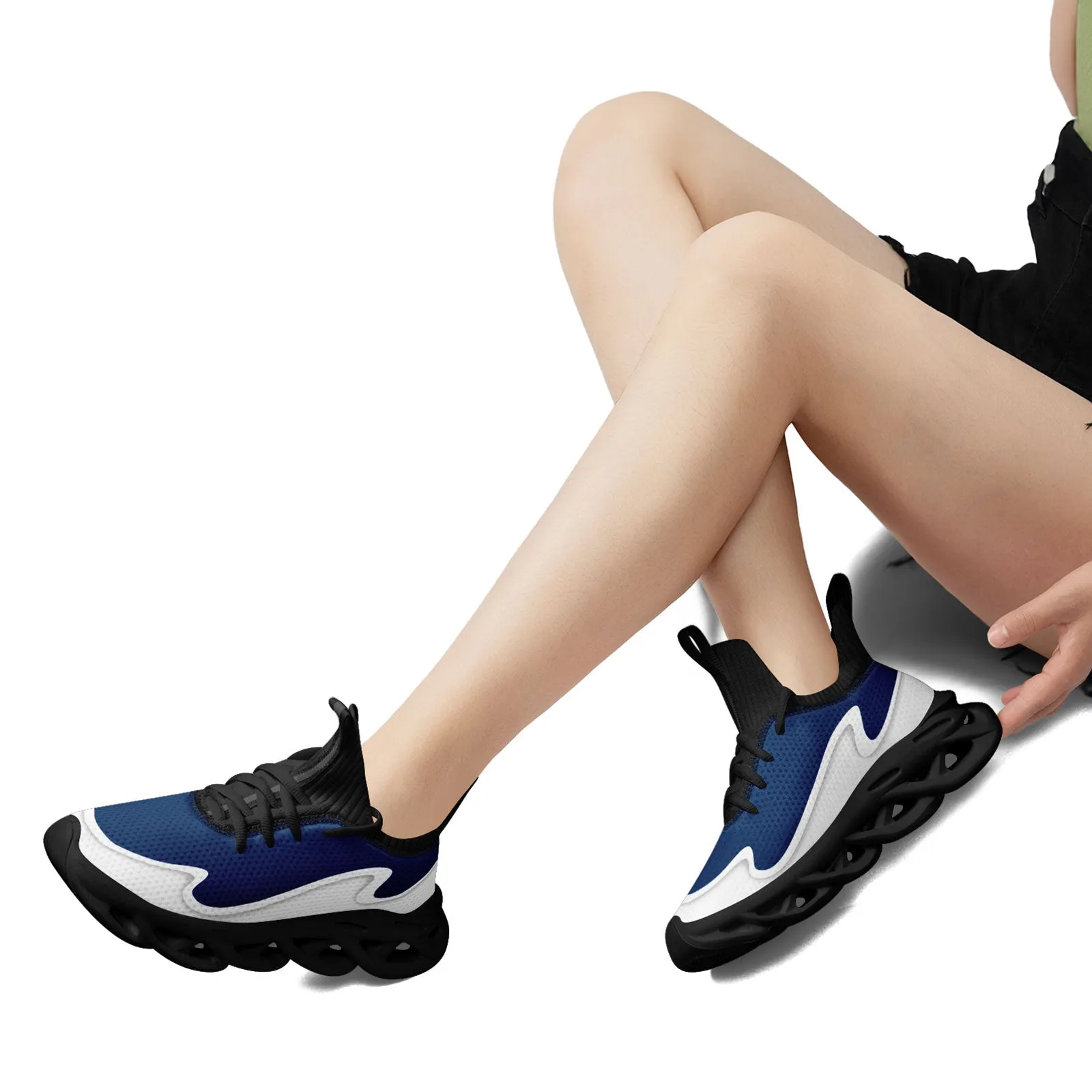 Custom Blue White Maxsoul Shoes Personalized Sneaker FN030A-E020011-20