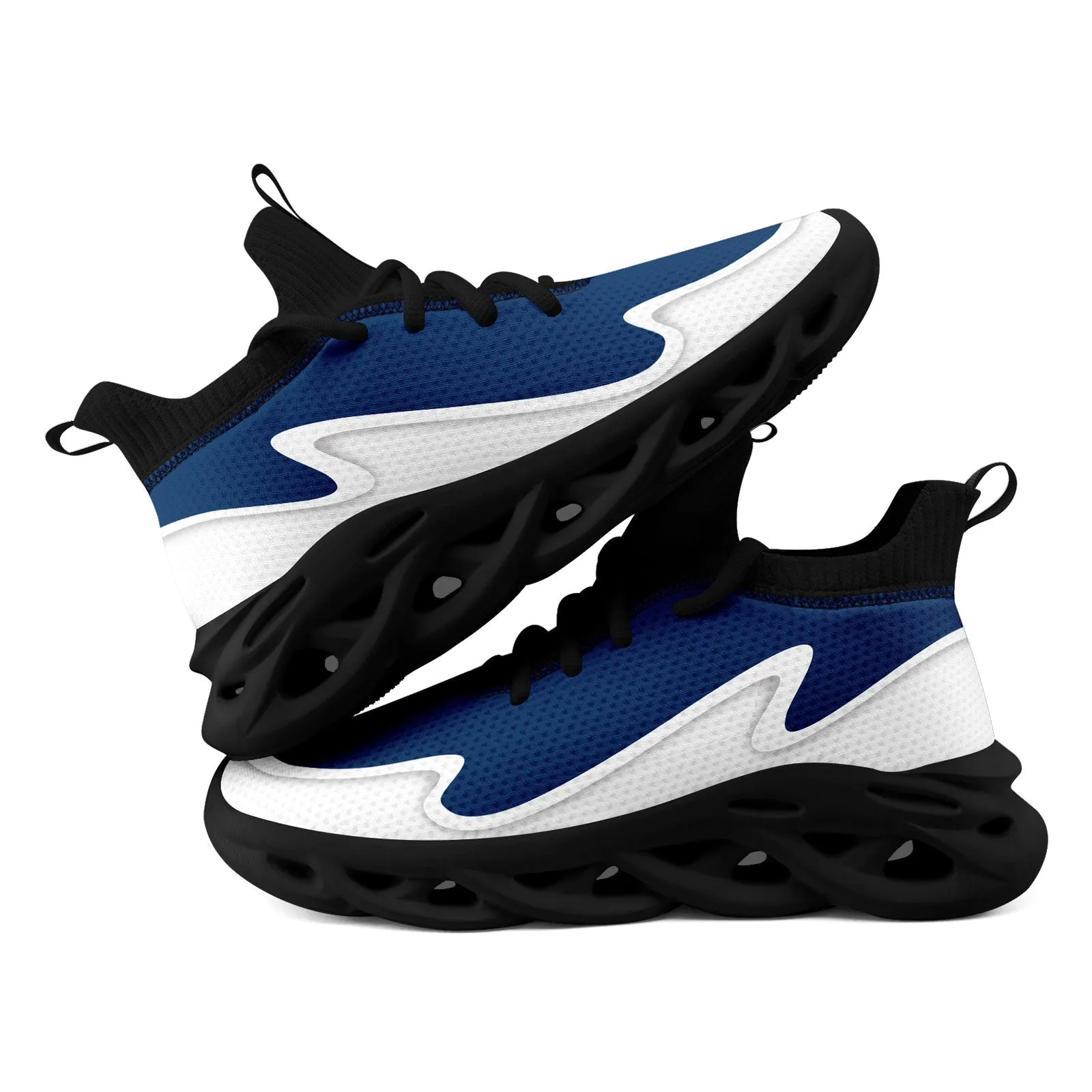 Custom Blue White Maxsoul Shoes Personalized Sneaker FN030A-E020011-20