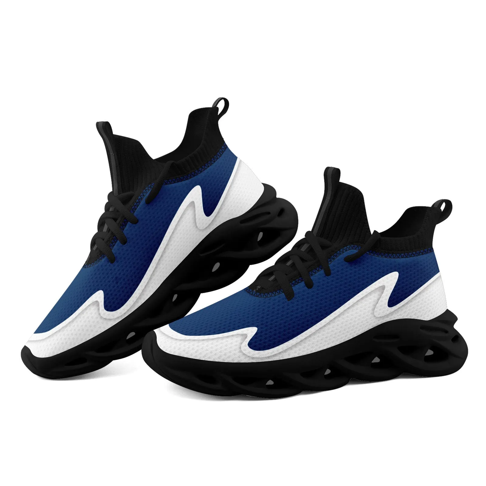 Custom Blue White Maxsoul Shoes Personalized Sneaker FN030A-E020011-20