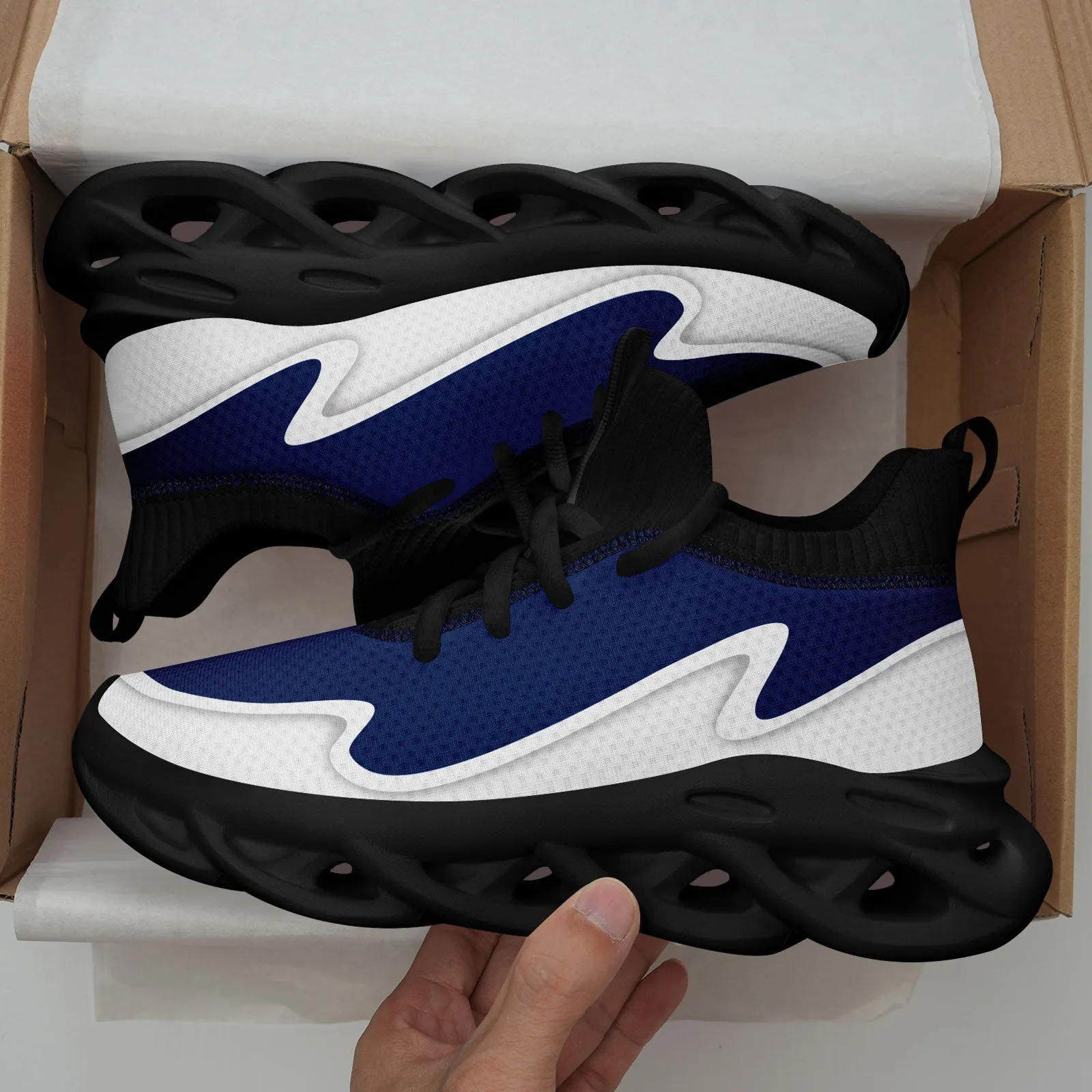 Custom Blue White Maxsoul Shoes Personalized Sneaker FN030A-E020011-20