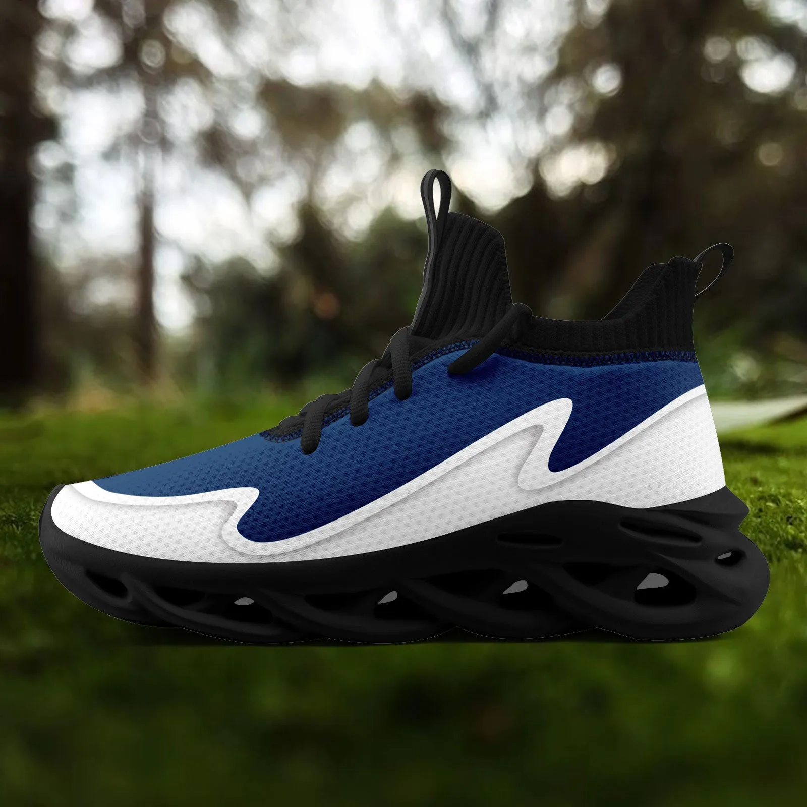 Custom Blue White Maxsoul Shoes Personalized Sneaker FN030A-E020011-20