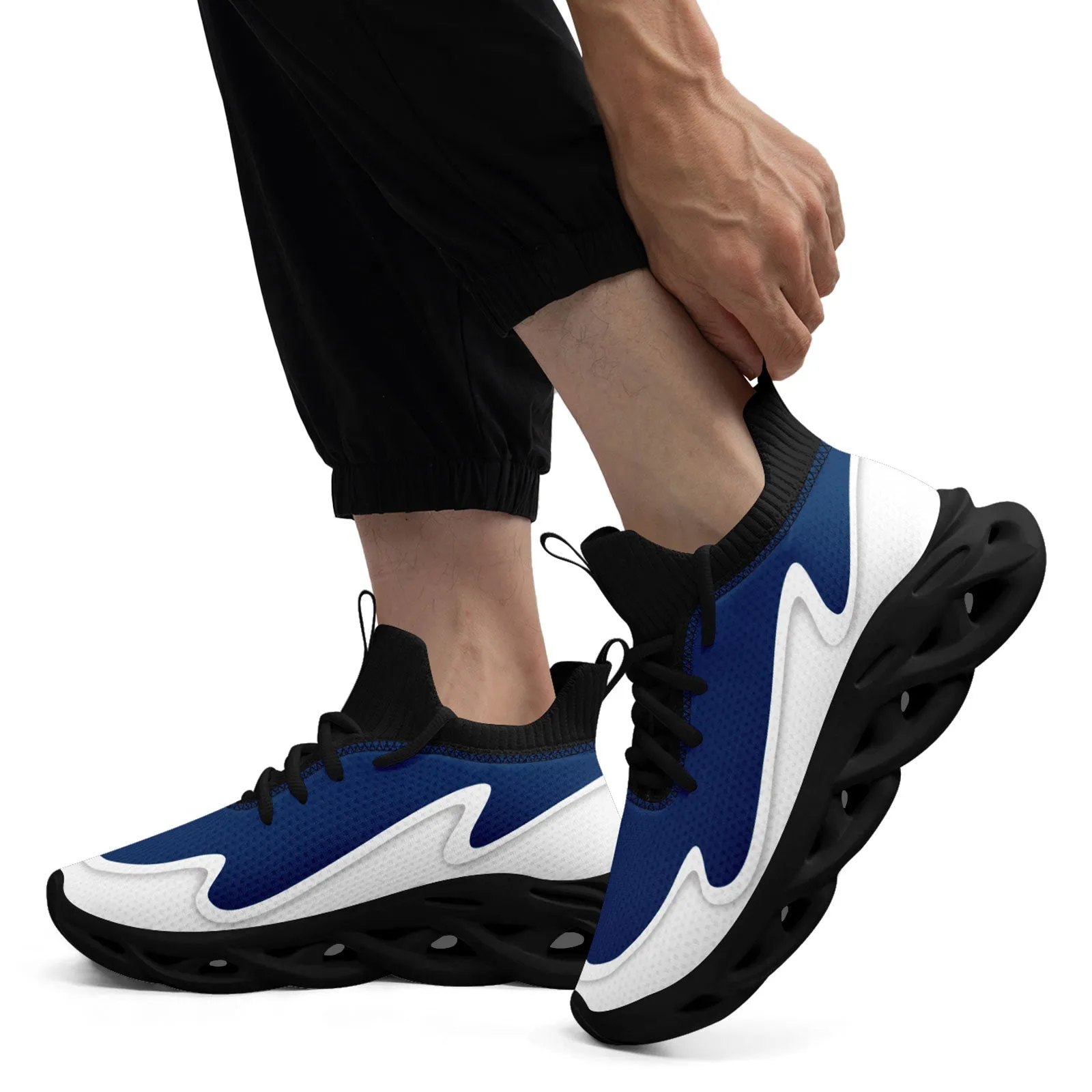 Custom Blue White Maxsoul Shoes Personalized Sneaker FN030A-E020011-20