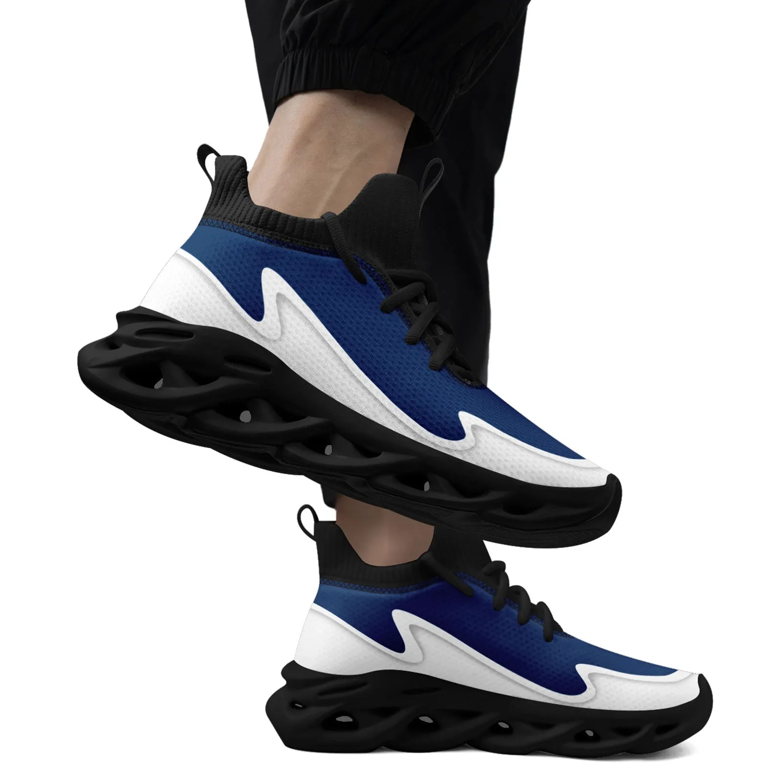 Custom Blue White Maxsoul Shoes Personalized Sneaker FN030A-E020011-20