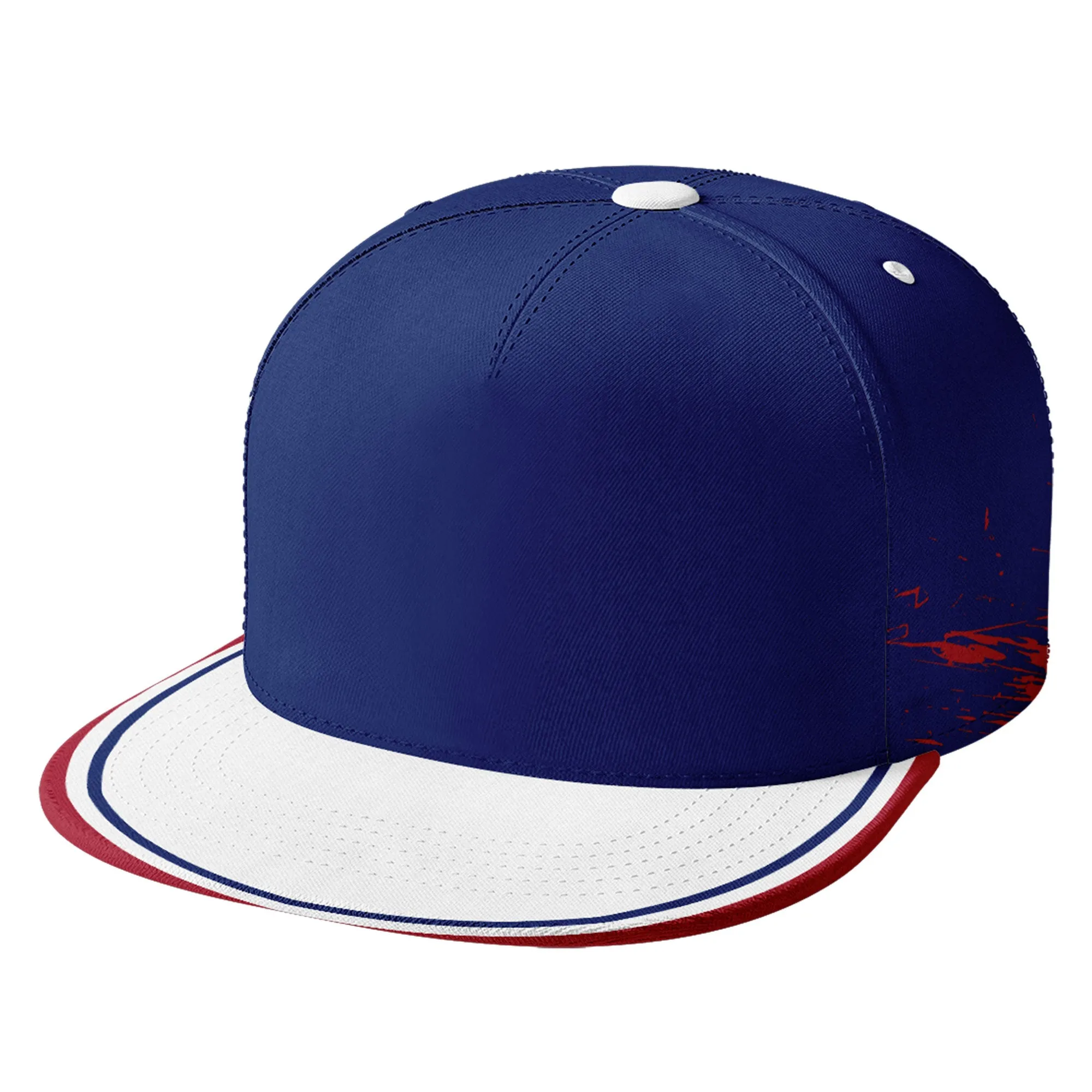 Custom Blue White New York Football Jersey and Hat Combo Offer Personalized Combo ZH-D020326-21