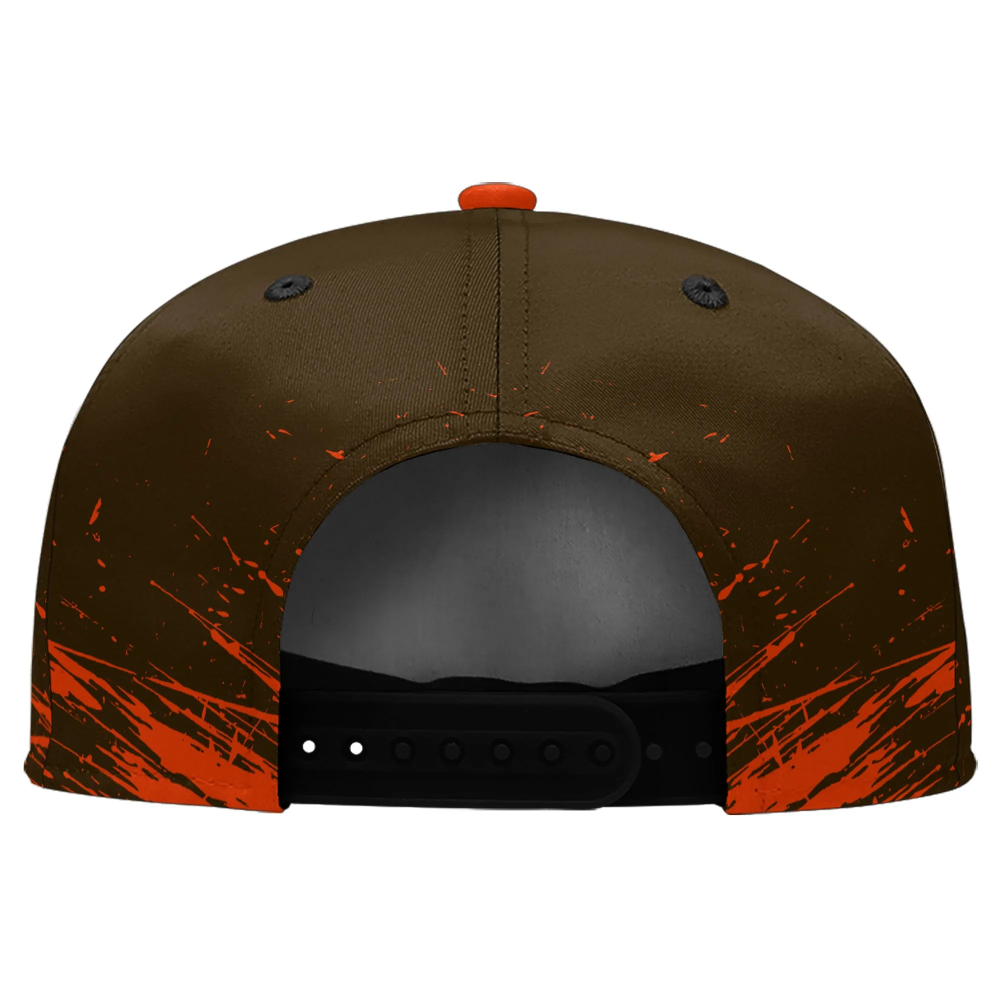 Custom Brown Orange Cleveland Football Jersey and Hat Combo Offer Personalized Combo ZH-D020326-8