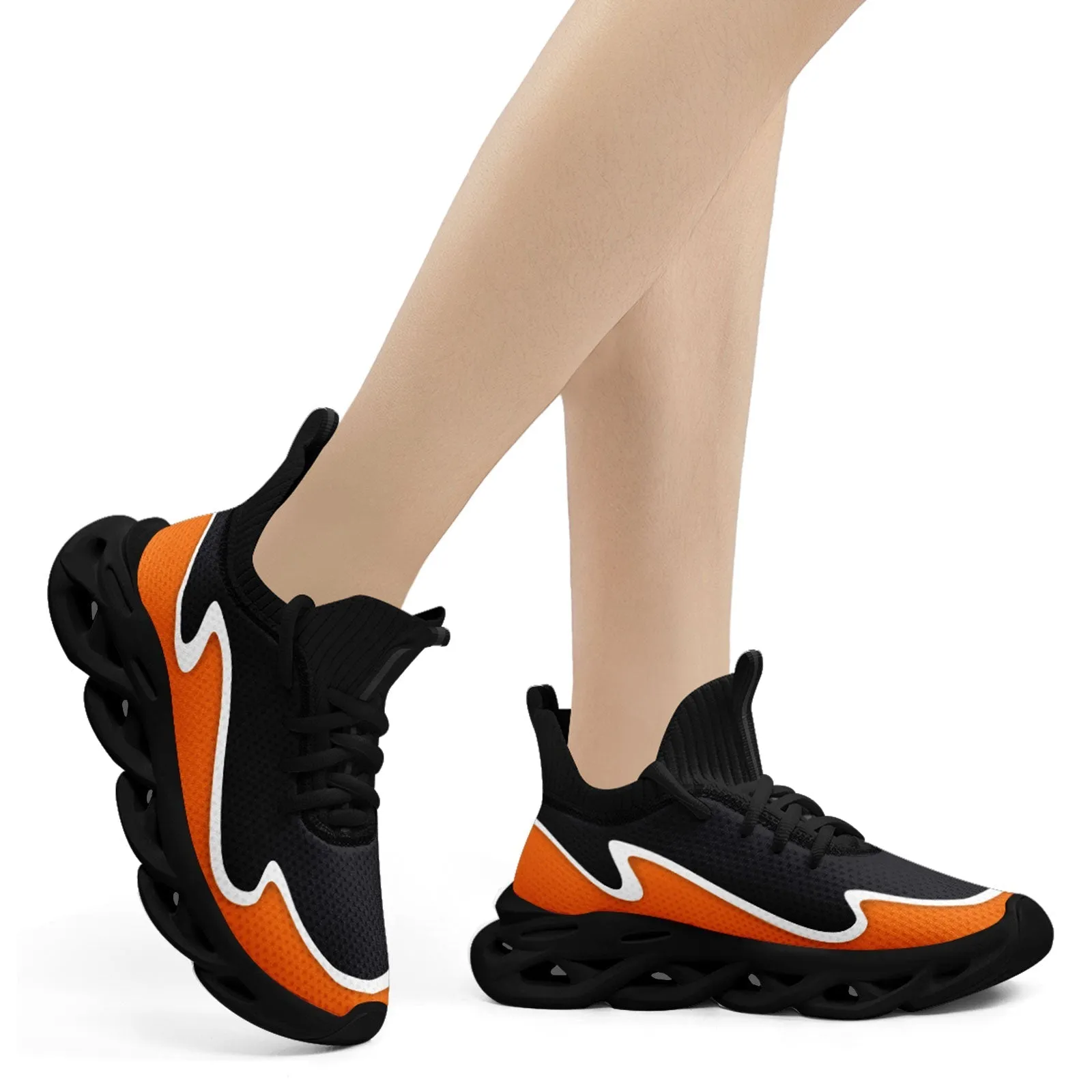 Custom Dark Gray Orange Maxsoul Shoes Personalized Sneaker FN030A-E020011-6