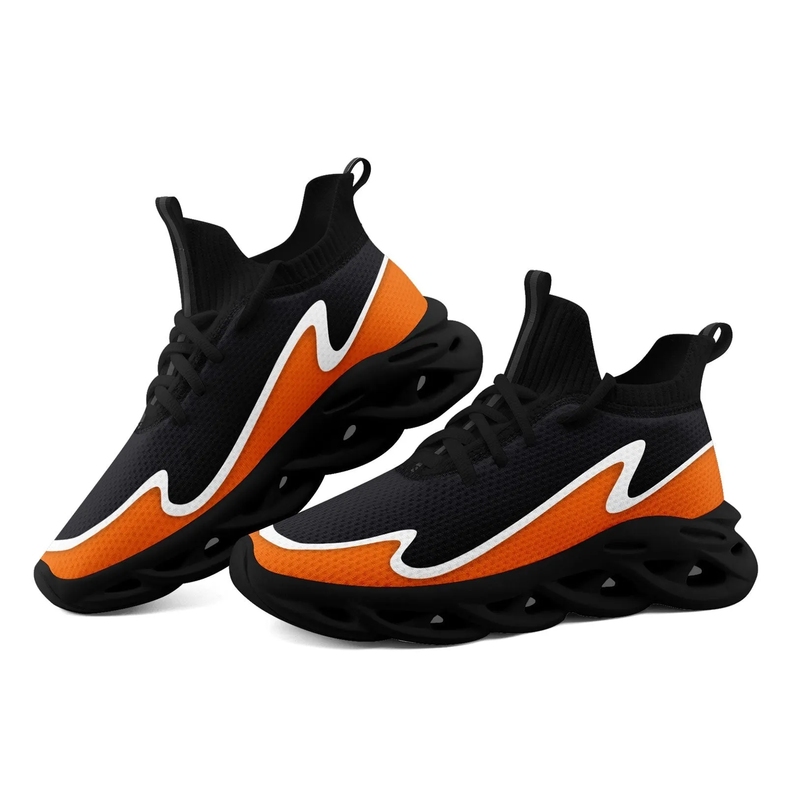Custom Dark Gray Orange Maxsoul Shoes Personalized Sneaker FN030A-E020011-6