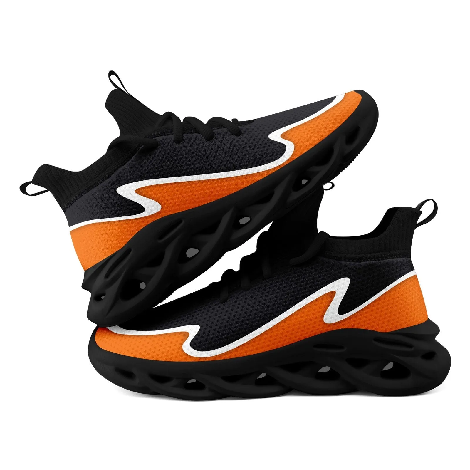 Custom Dark Gray Orange Maxsoul Shoes Personalized Sneaker FN030A-E020011-6