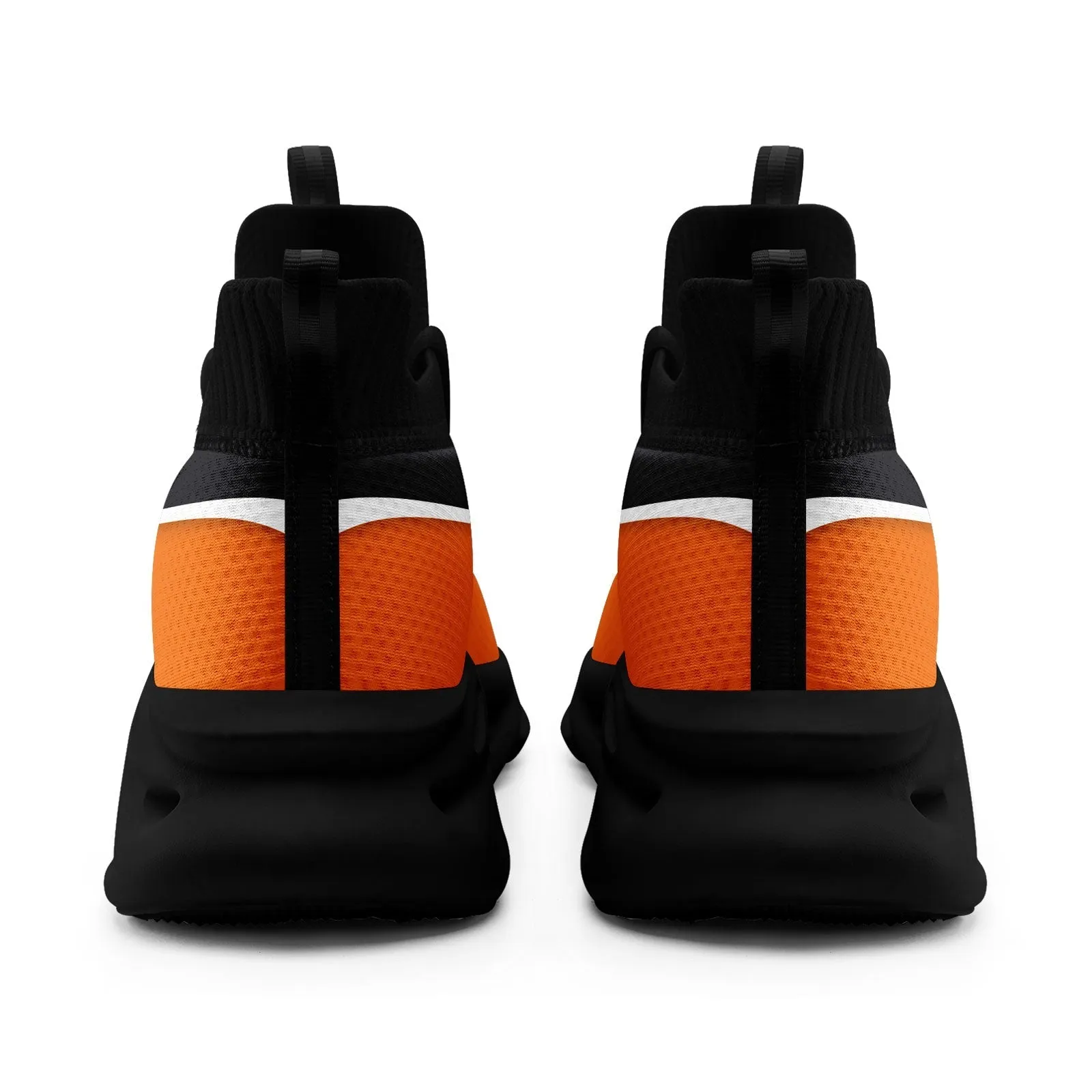 Custom Dark Gray Orange Maxsoul Shoes Personalized Sneaker FN030A-E020011-6