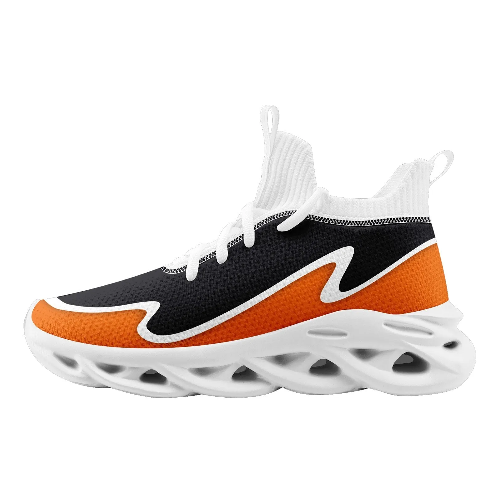 Custom Dark Gray Orange Maxsoul Shoes Personalized Sneaker FN030A-E020011-6