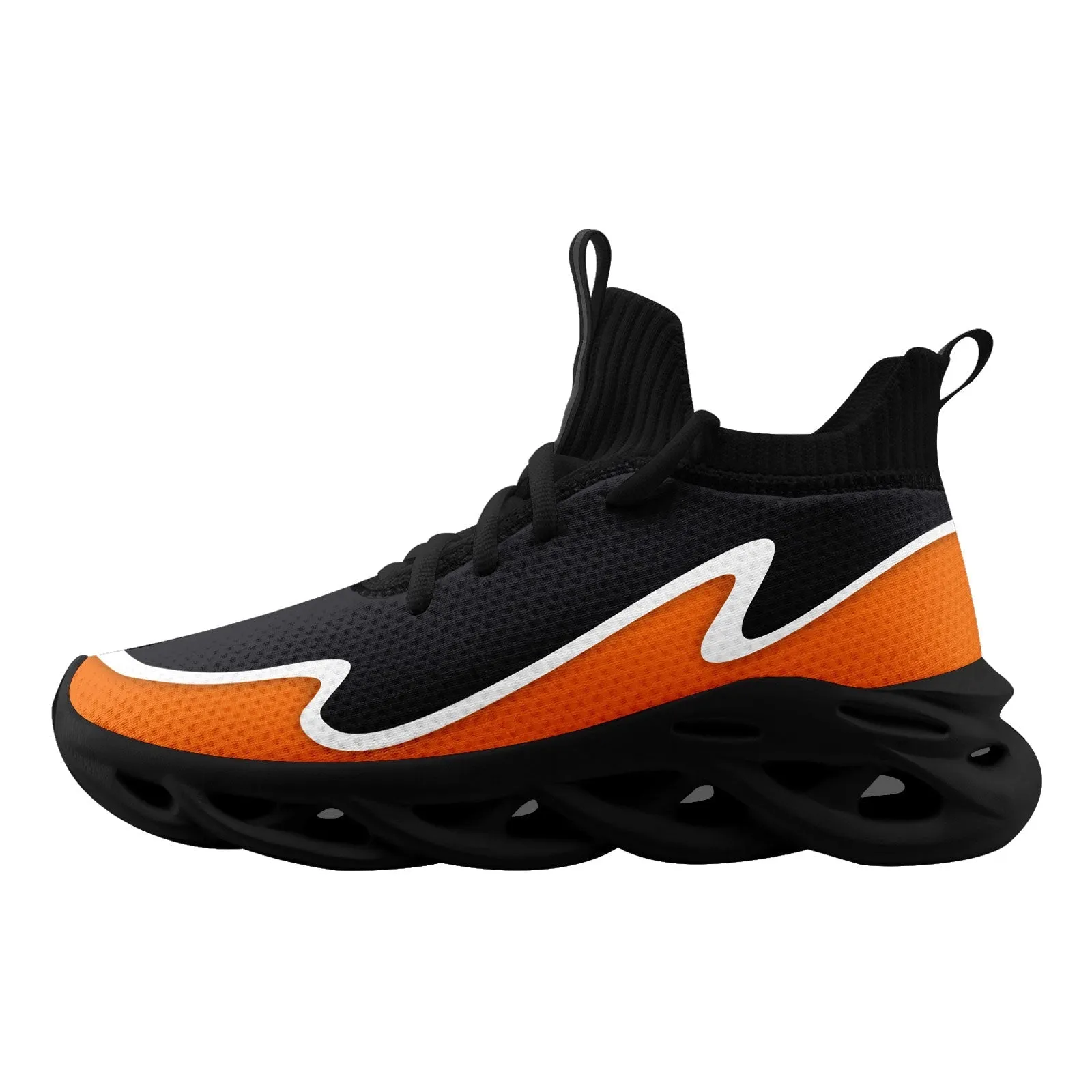 Custom Dark Gray Orange Maxsoul Shoes Personalized Sneaker FN030A-E020011-6