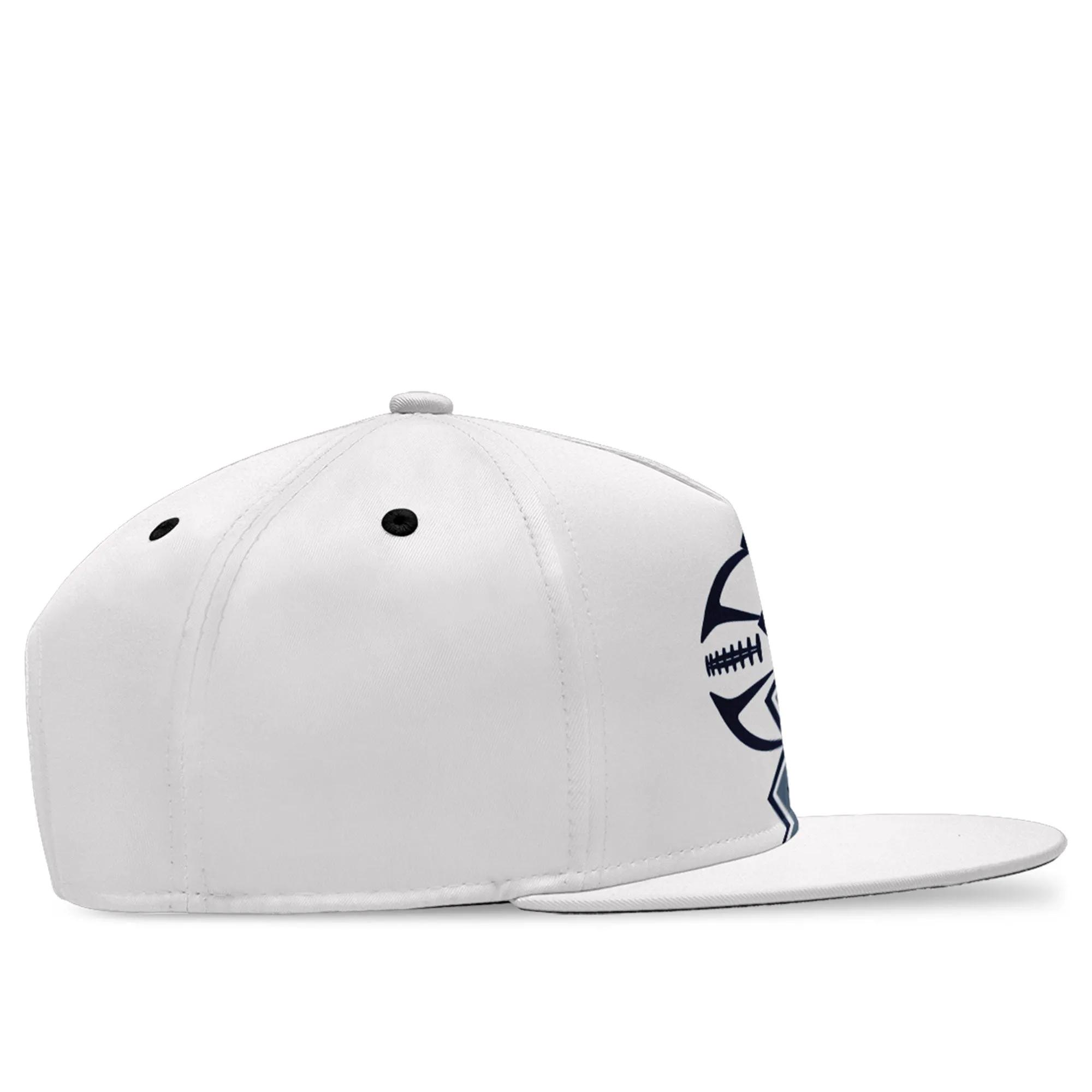 Custom Deep Blue White Texas Hat Sport Design Cap Stitched Adjustable Personalized PR067B-D028017-5
