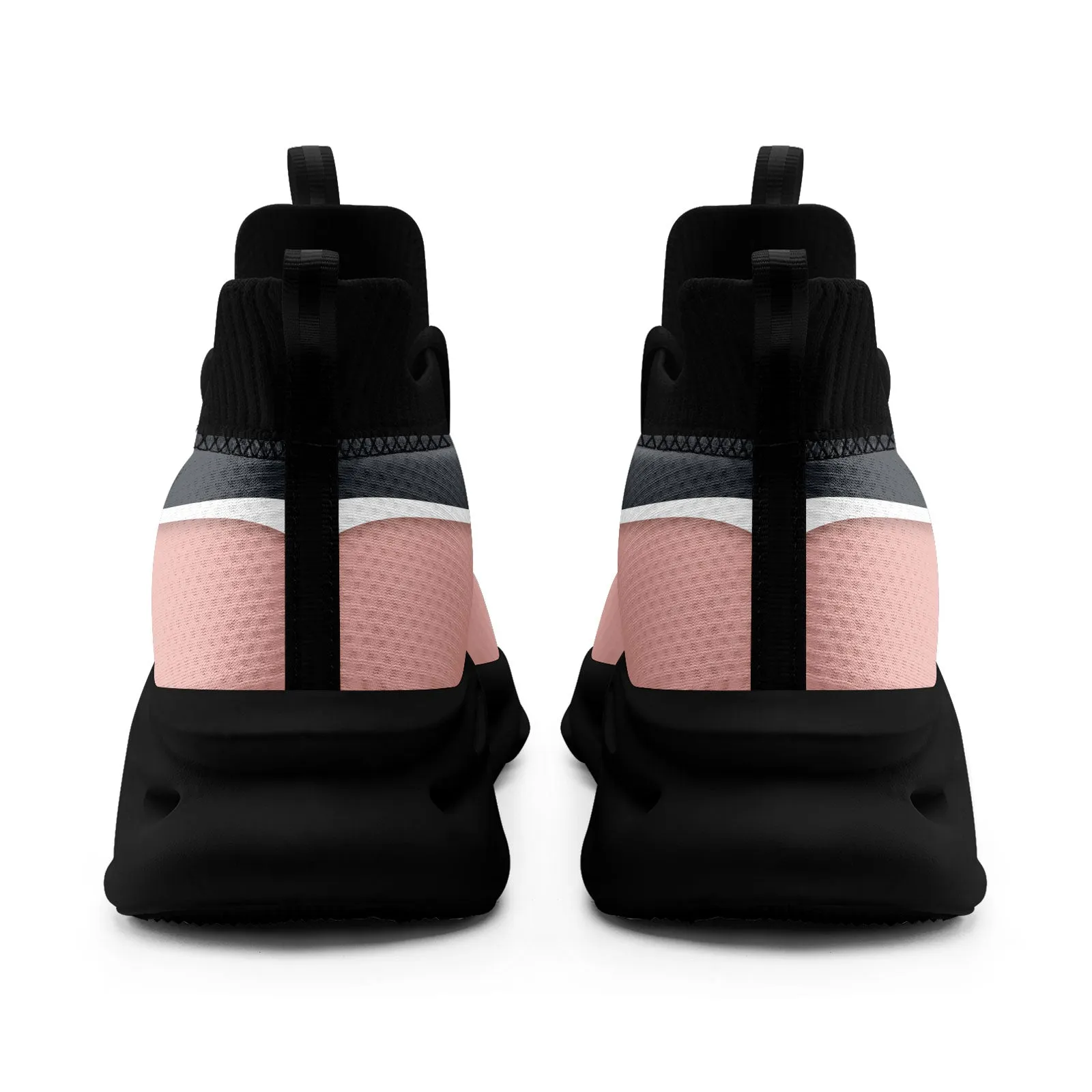 Custom Gray Pink Maxsoul Shoes Personalized Sneaker FN030A-E020011-15