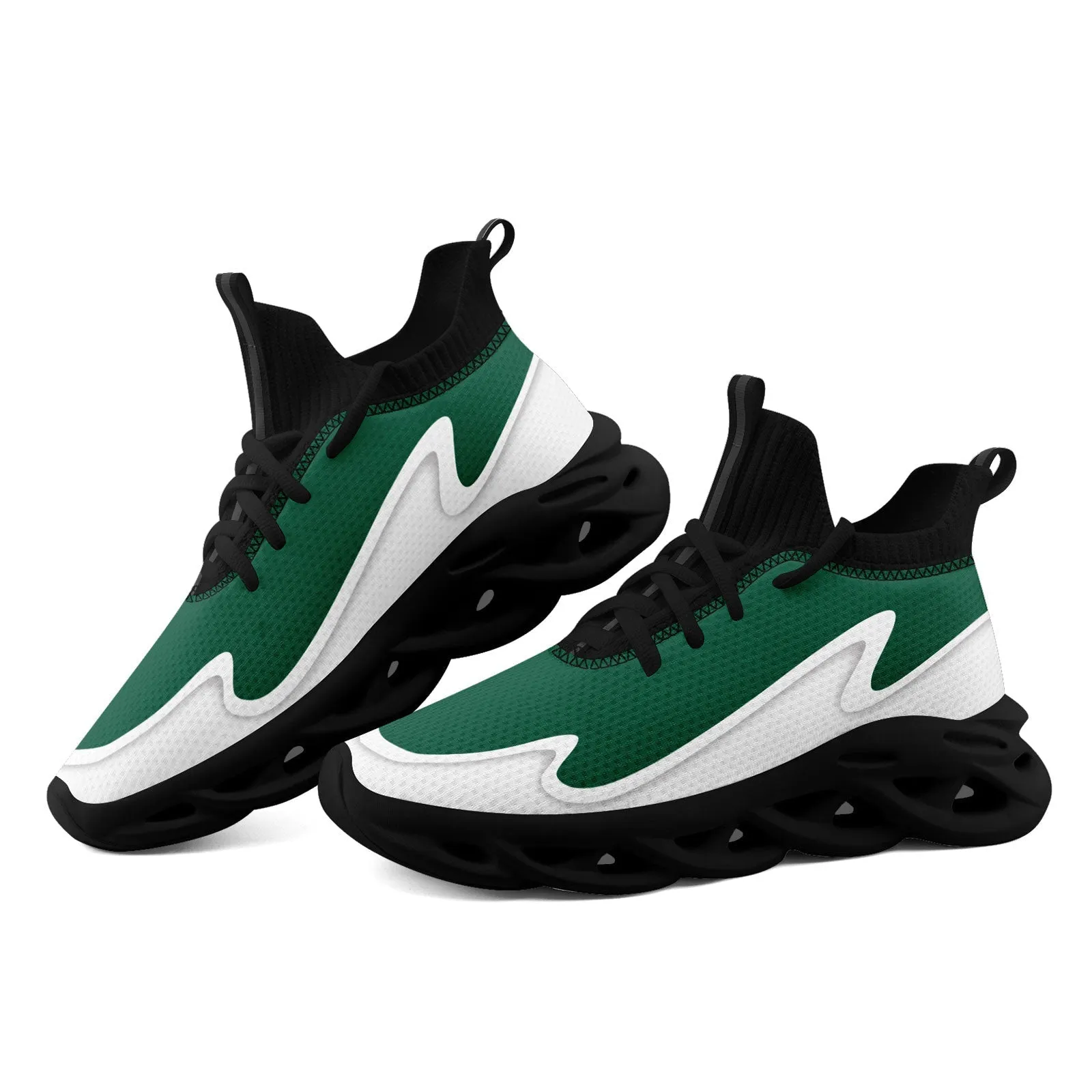Custom Green White Maxsoul Shoes Personalized Sneaker FN030A-E020011-22