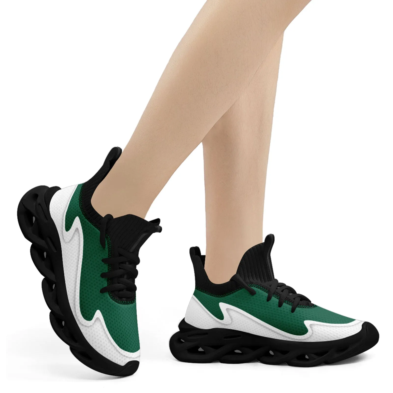 Custom Green White Maxsoul Shoes Personalized Sneaker FN030A-E020011-22