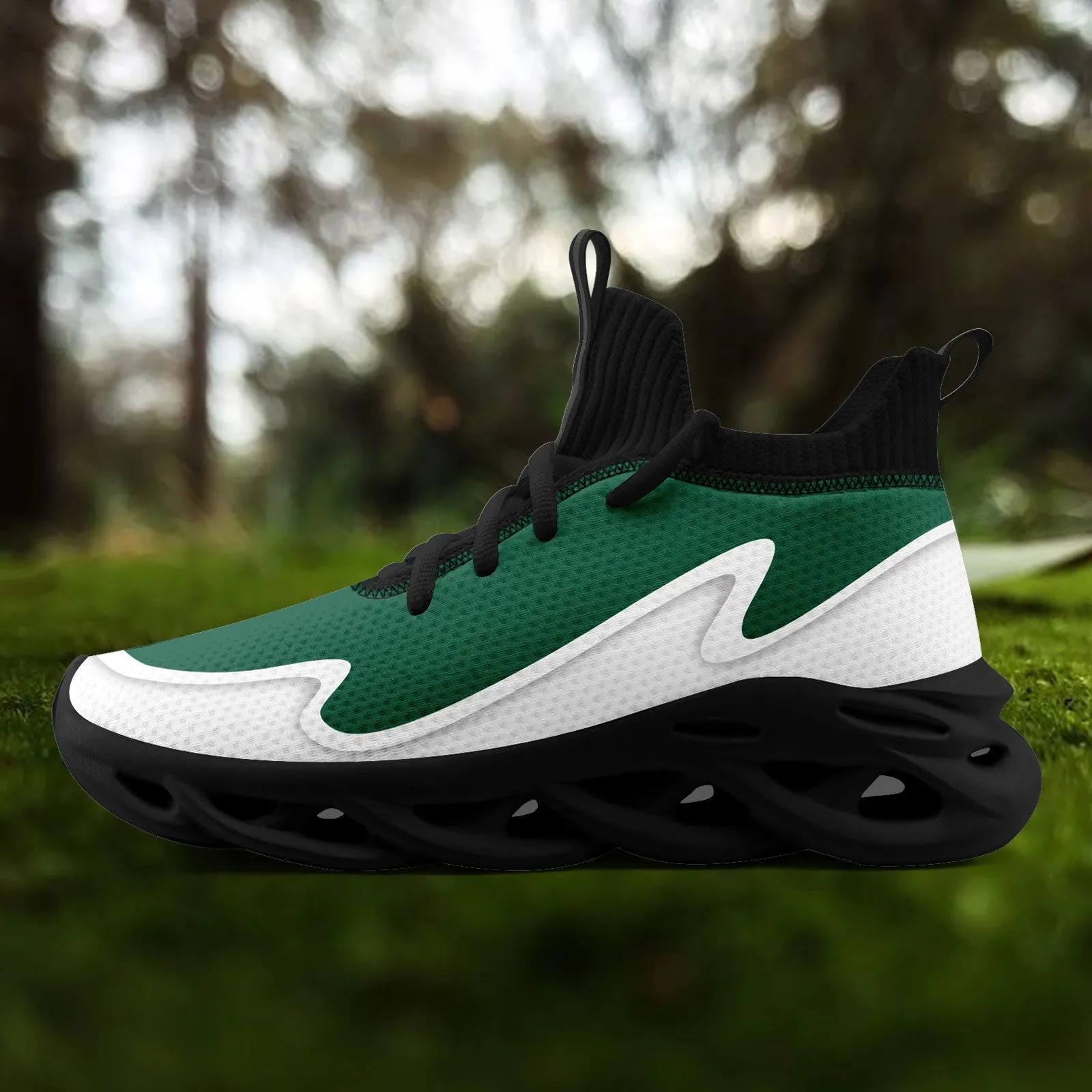 Custom Green White Maxsoul Shoes Personalized Sneaker FN030A-E020011-22