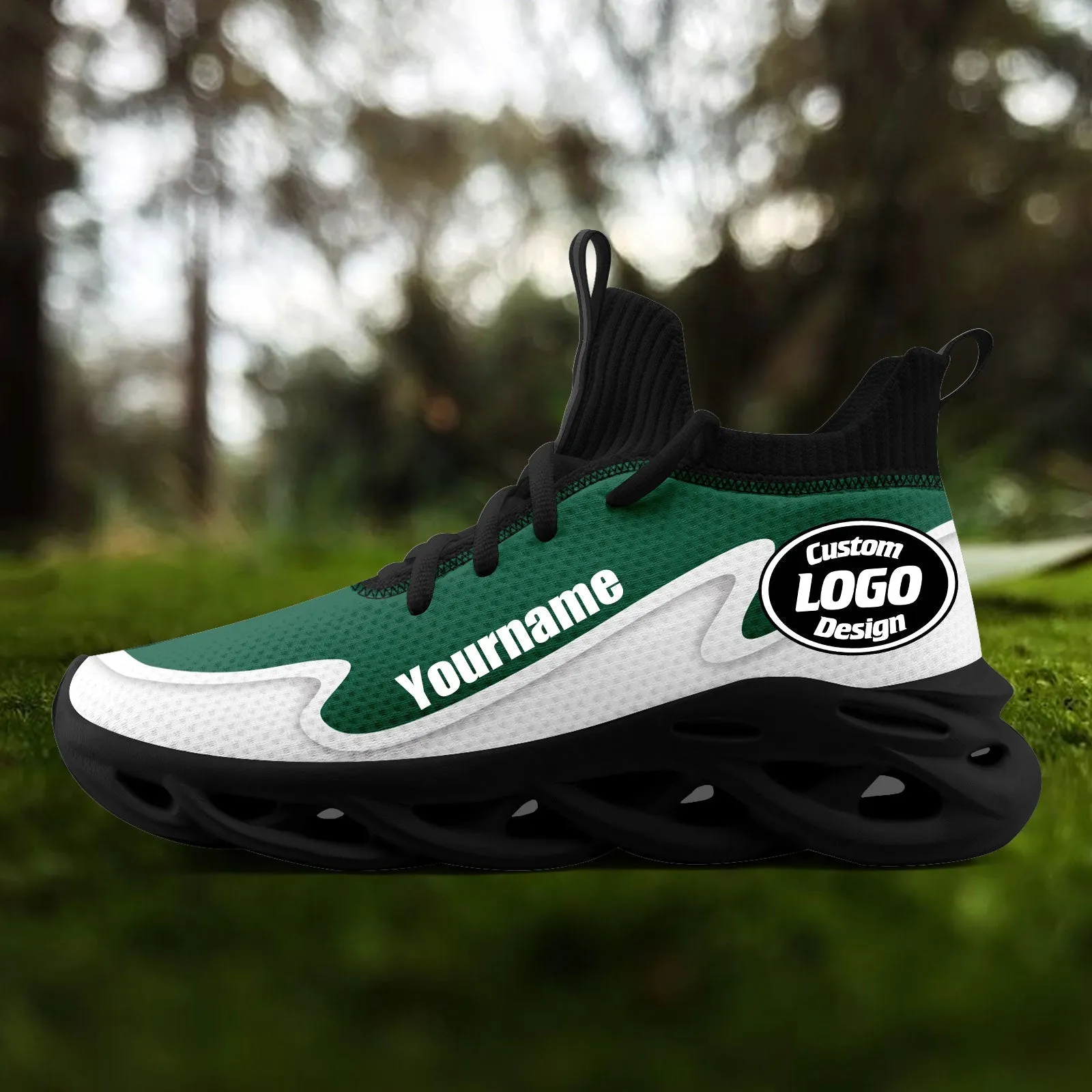 Custom Green White Maxsoul Shoes Personalized Sneaker FN030A-E020011-22
