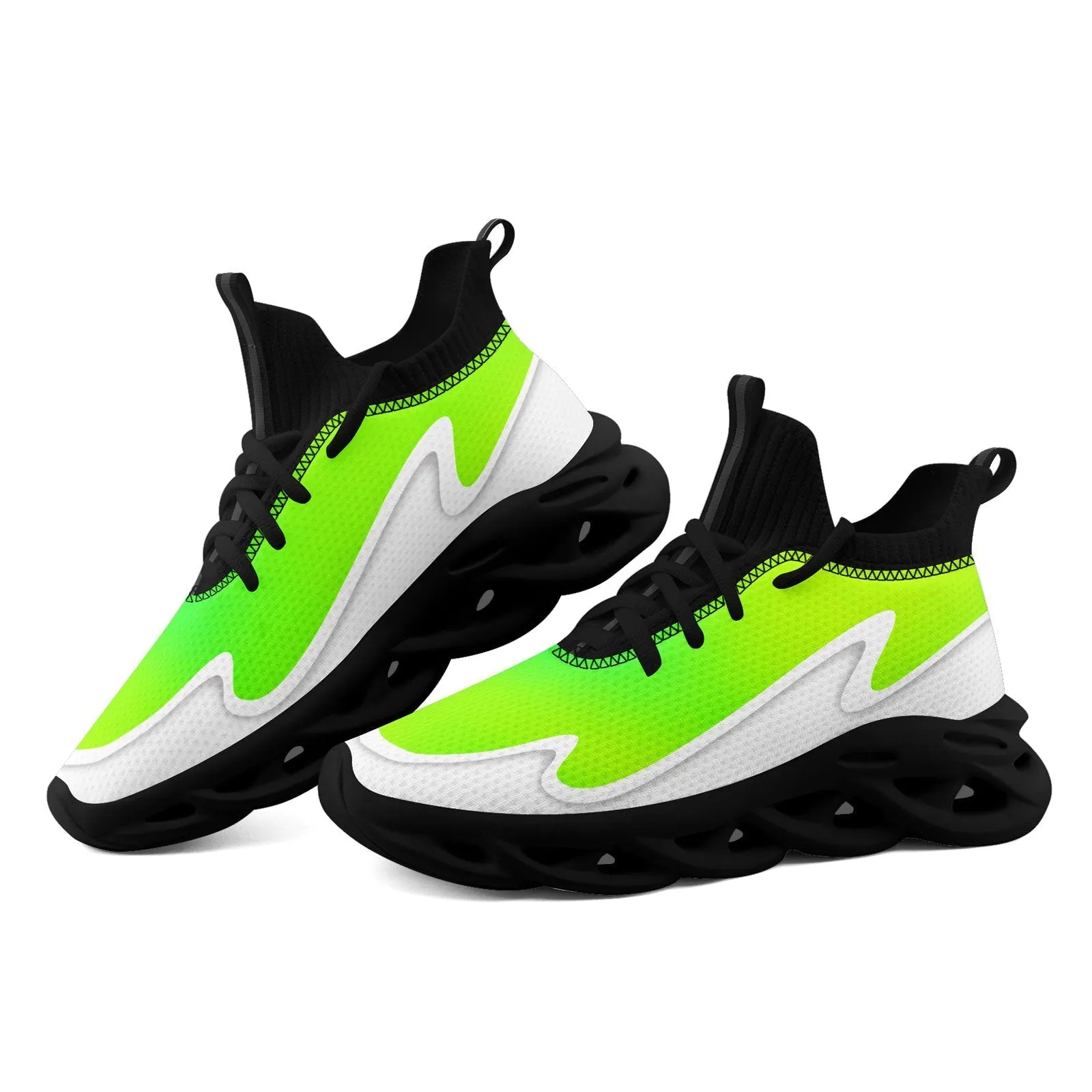 Custom Green White Maxsoul Shoes Personalized Sneaker FN030A-E020011-5