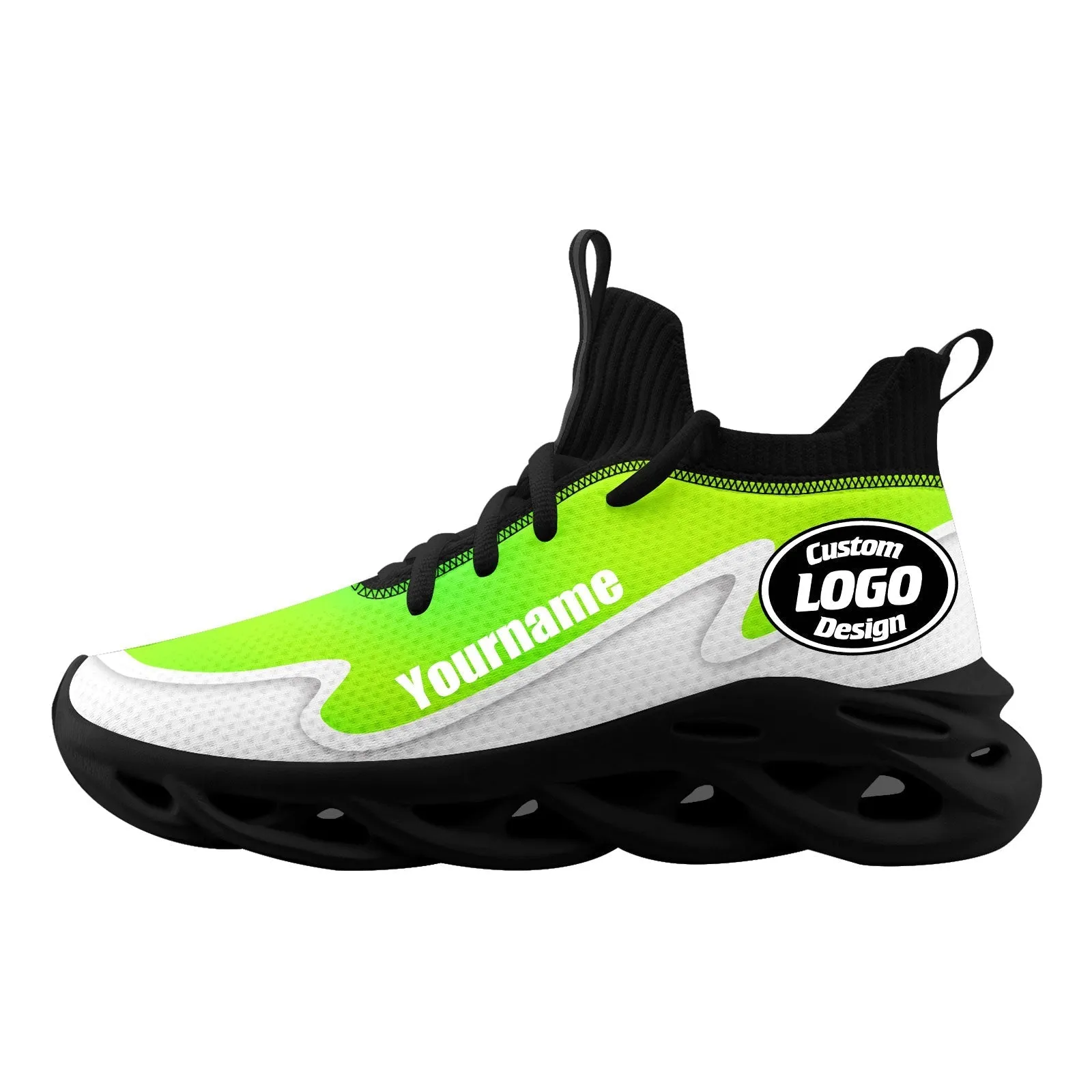 Custom Green White Maxsoul Shoes Personalized Sneaker FN030A-E020011-5