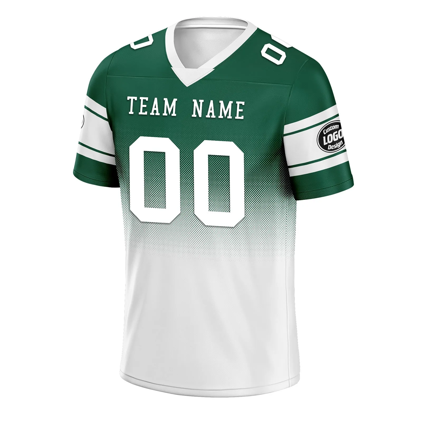 Custom Green White New York Football Jersey and Hat Combo Offer Personalized Combo ZH-D020326-28