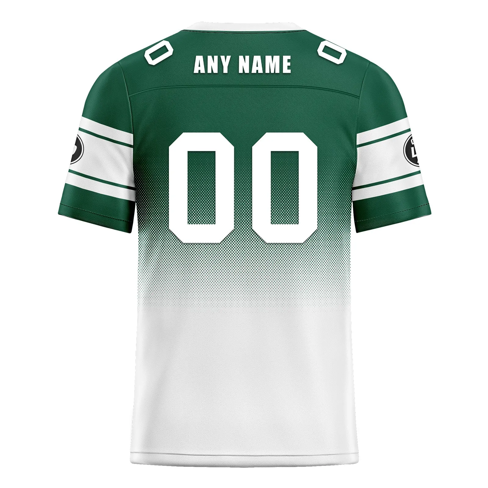 Custom Green White New York Football Jersey and Hat Combo Offer Personalized Combo ZH-D020326-28
