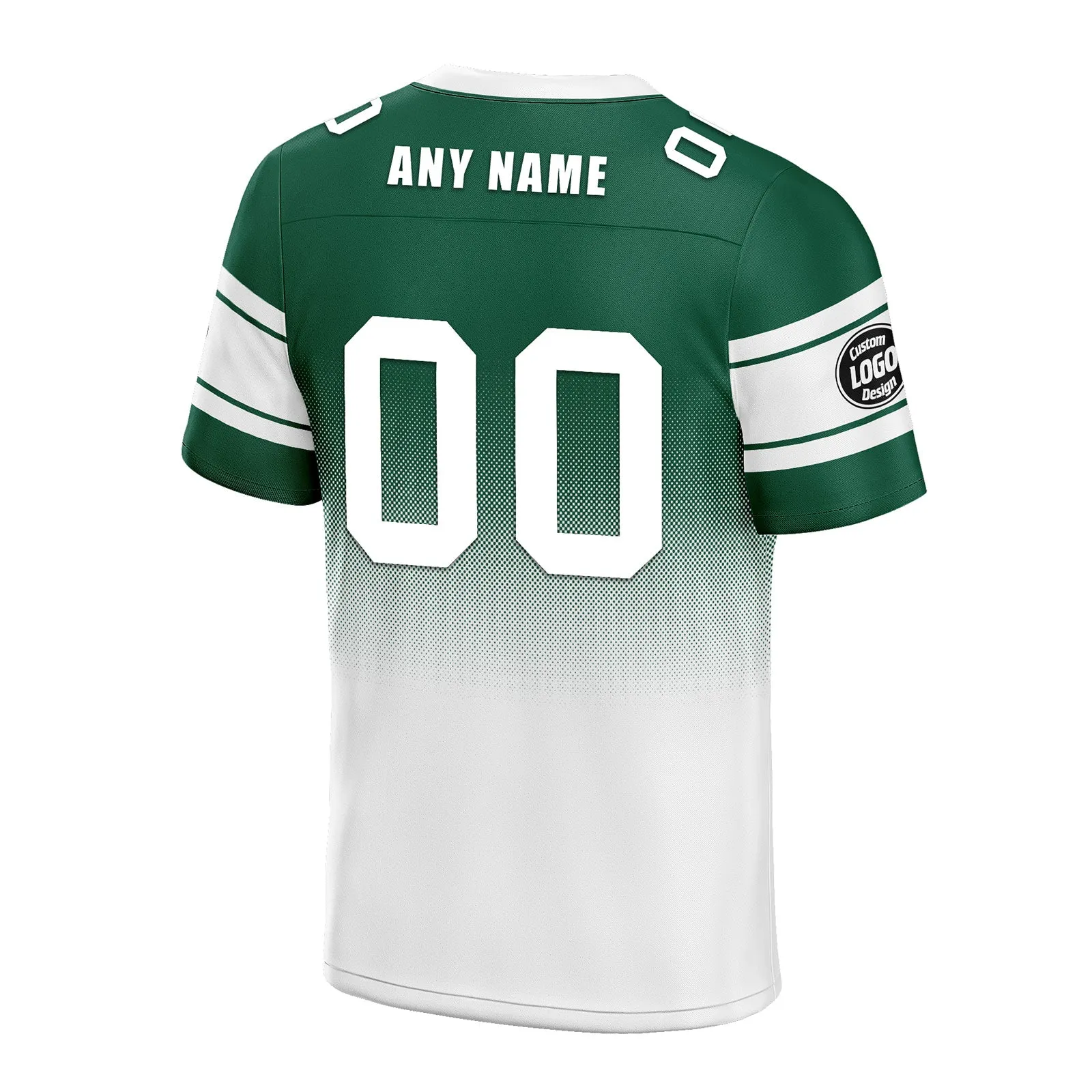 Custom Green White New York Football Jersey and Hat Combo Offer Personalized Combo ZH-D020326-28