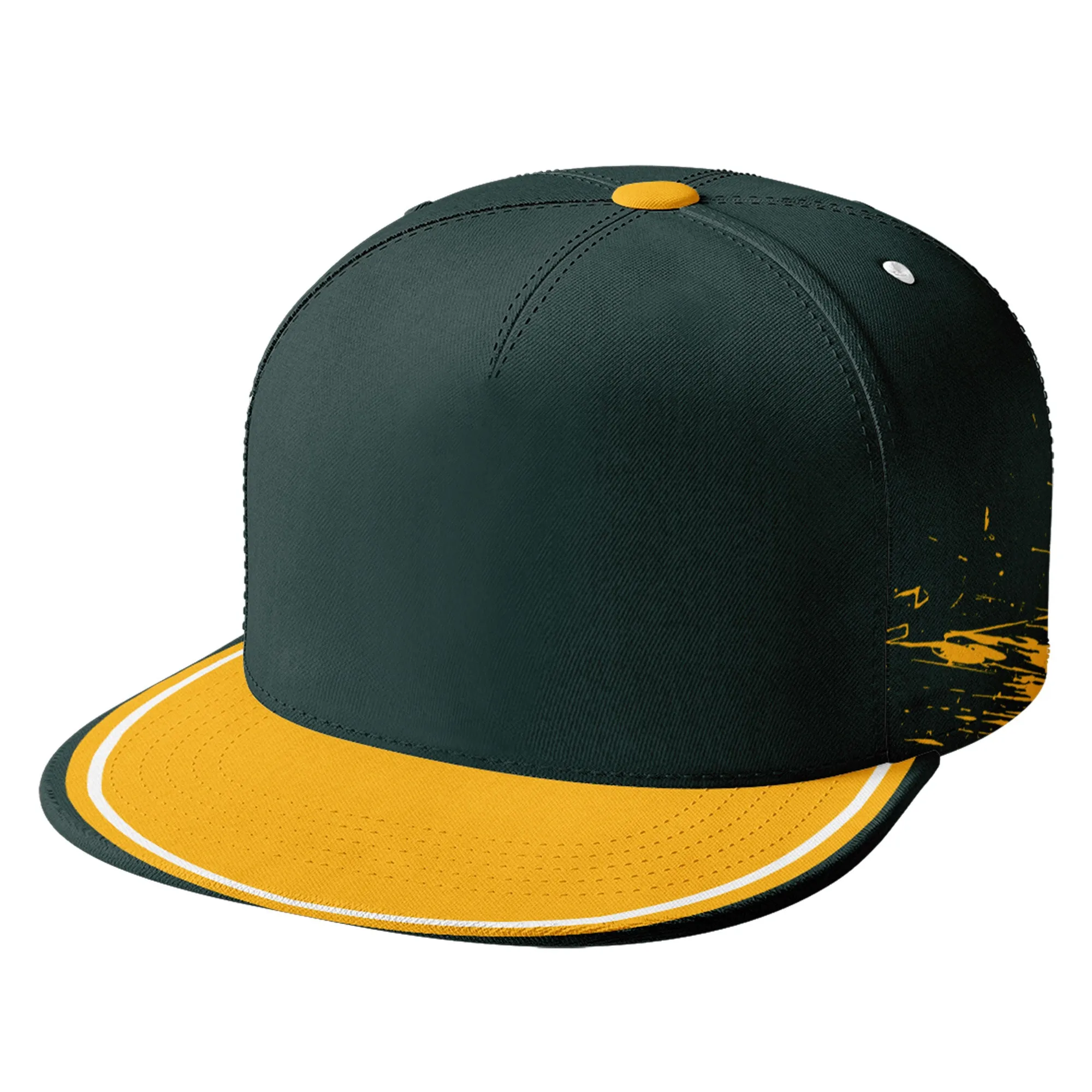 Custom Green Yellow Green Bay Football Jersey and Hat Combo Offer Personalized Combo ZH-D020326-13