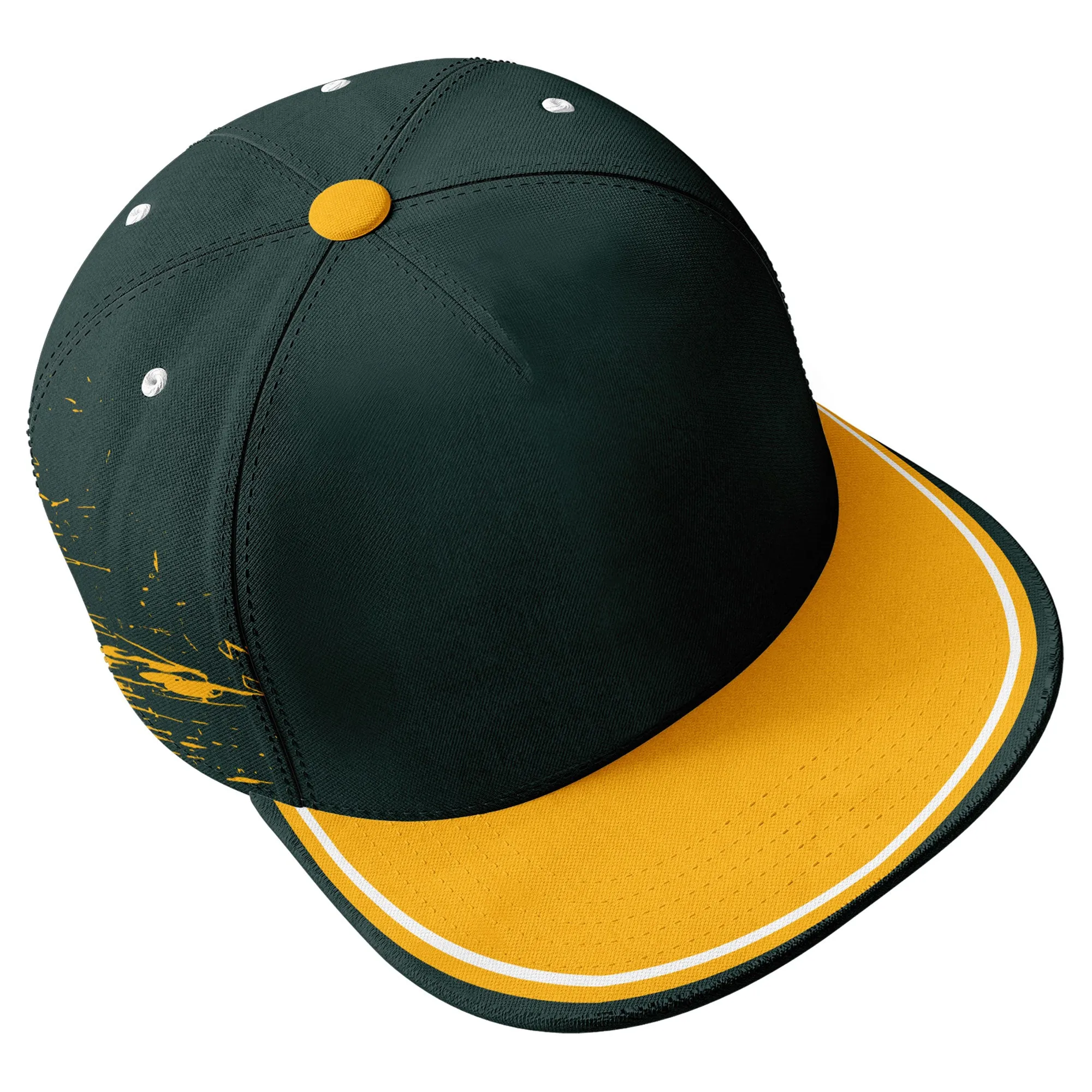 Custom Green Yellow Green Bay Football Jersey and Hat Combo Offer Personalized Combo ZH-D020326-13
