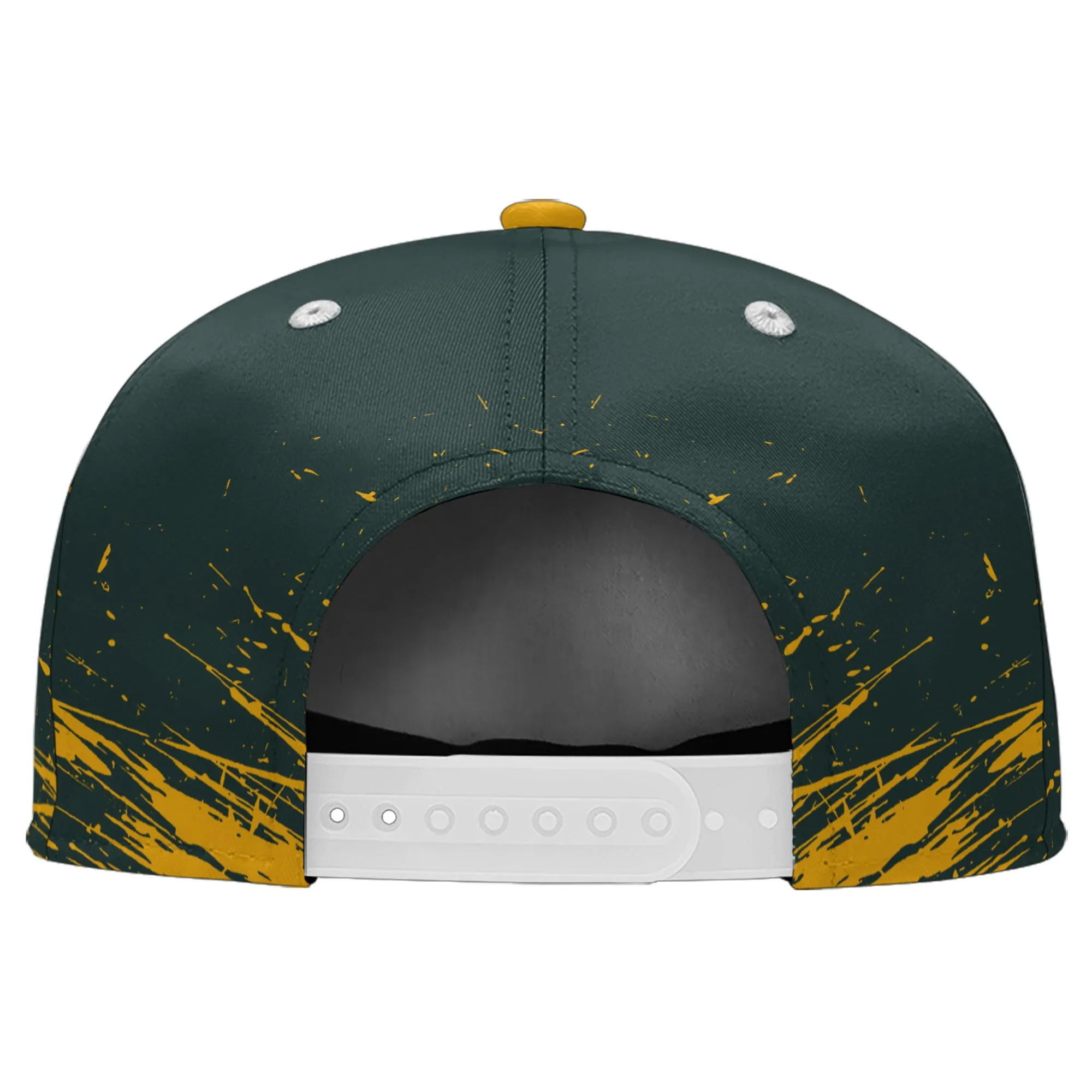 Custom Green Yellow Green Bay Hat Sport Design Cap Stitched Adjustable Personalized PR067B-D020261-13