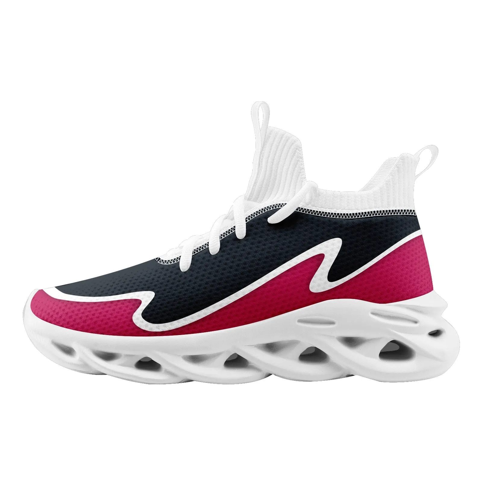 Custom Navy Pink Maxsoul Shoes Personalized Sneaker FN030A-E020011-9