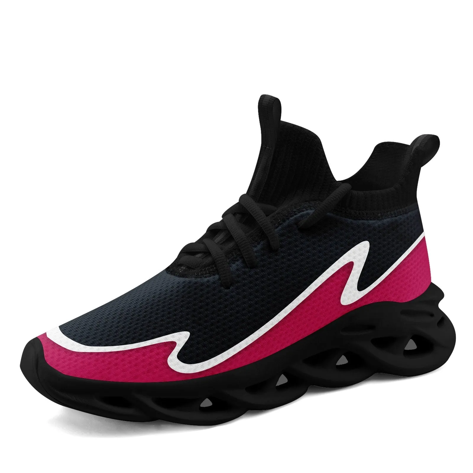 Custom Navy Pink Maxsoul Shoes Personalized Sneaker FN030A-E020011-9